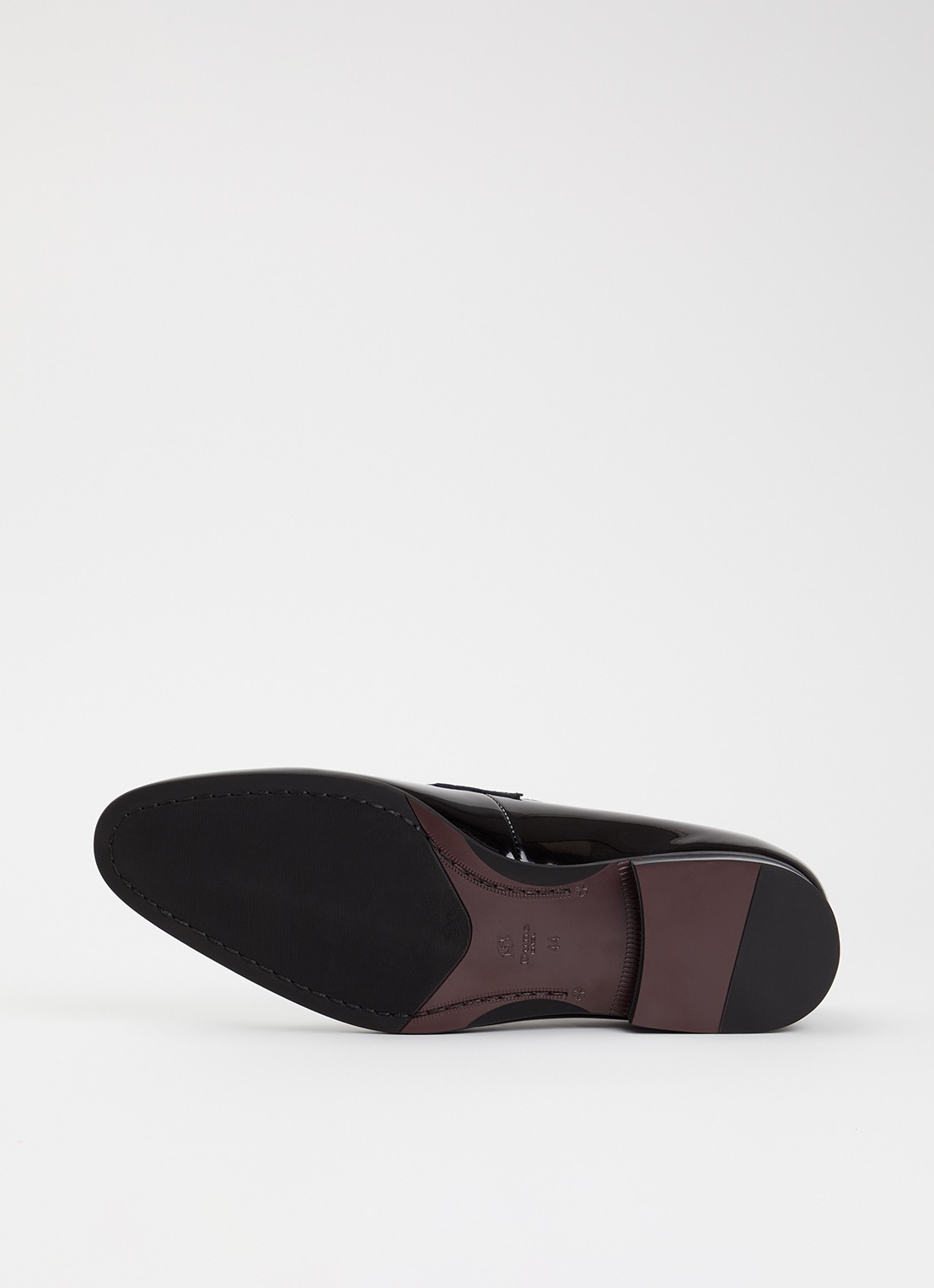 Dune London Simpso loafer van lakleer - detail 4 zwart