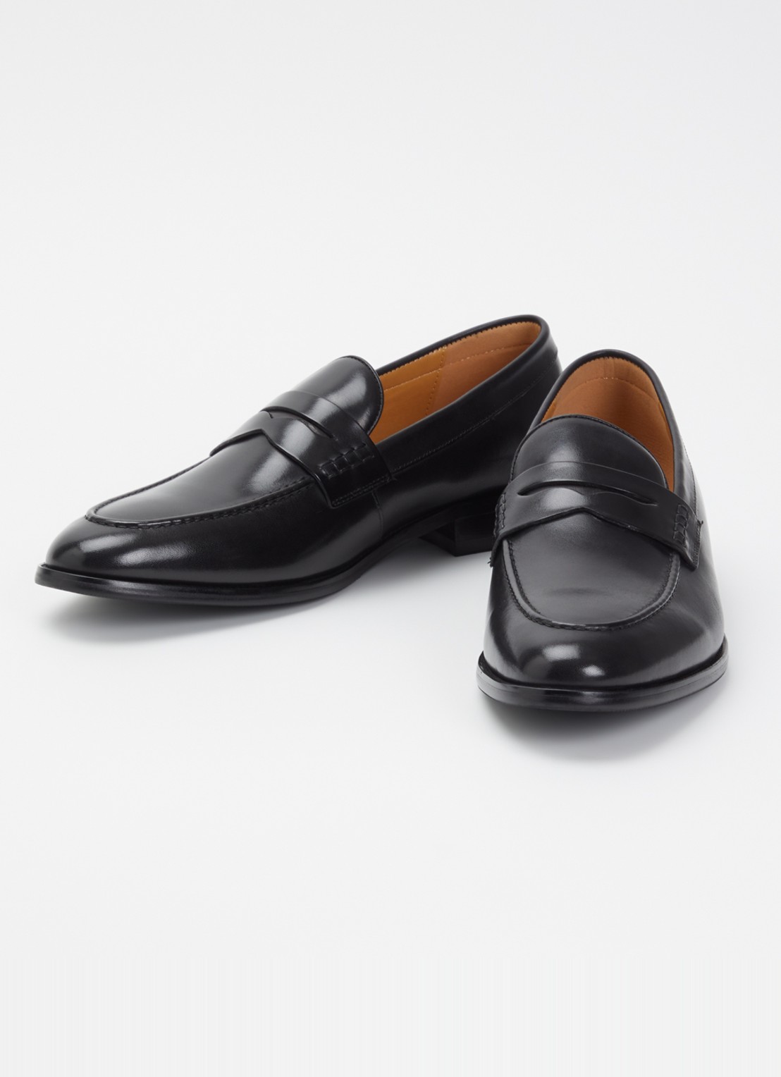Dune London Skylers loafer van leer - detail 3 zwart