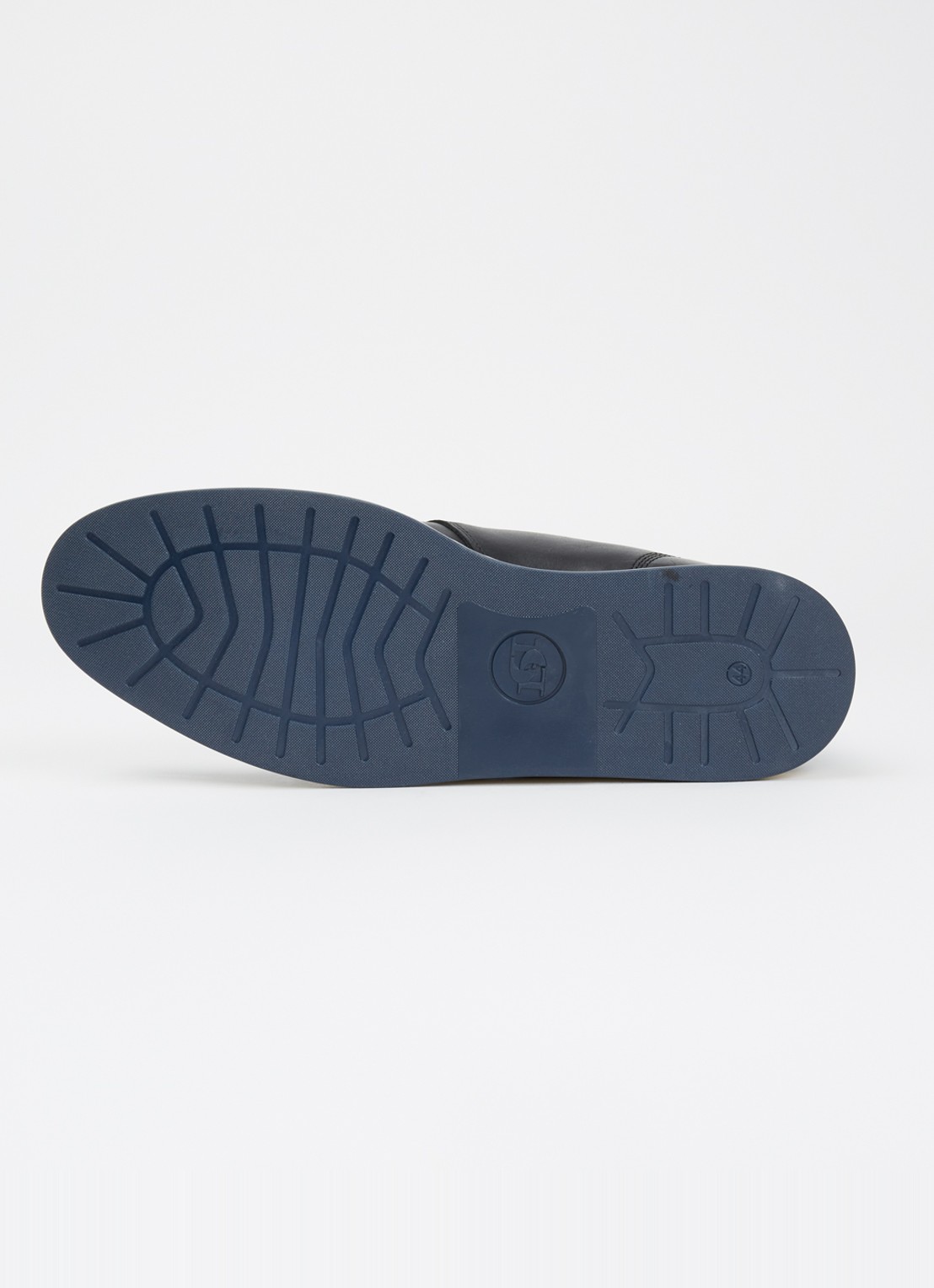Dune London Smoky veterschoen van leer - detail 4 zwart
