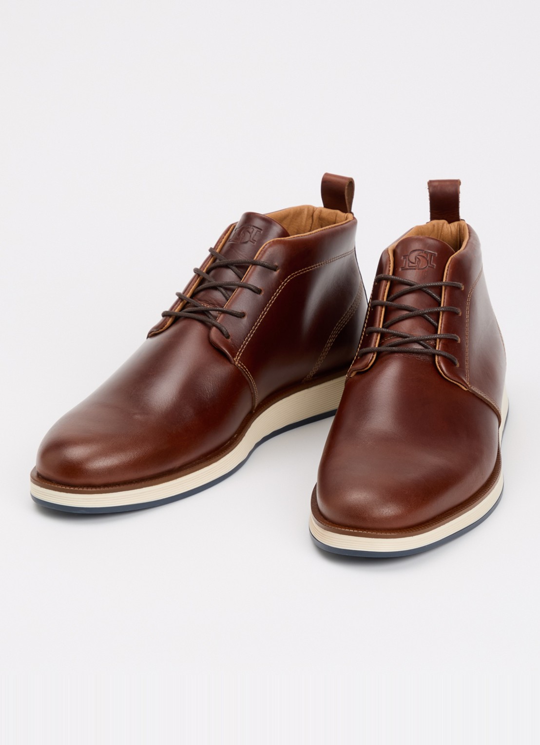 Dune London Smoky veterschoen van leer - detail 3 bruin