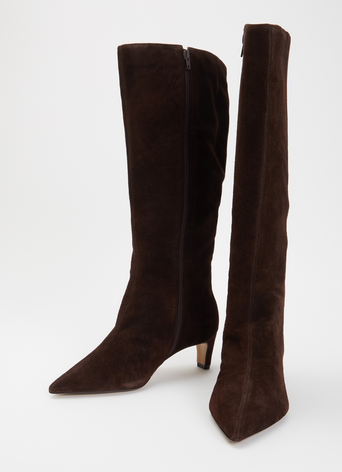 Dune London Smoulder laars van leer - detail 2 chocoladebruin