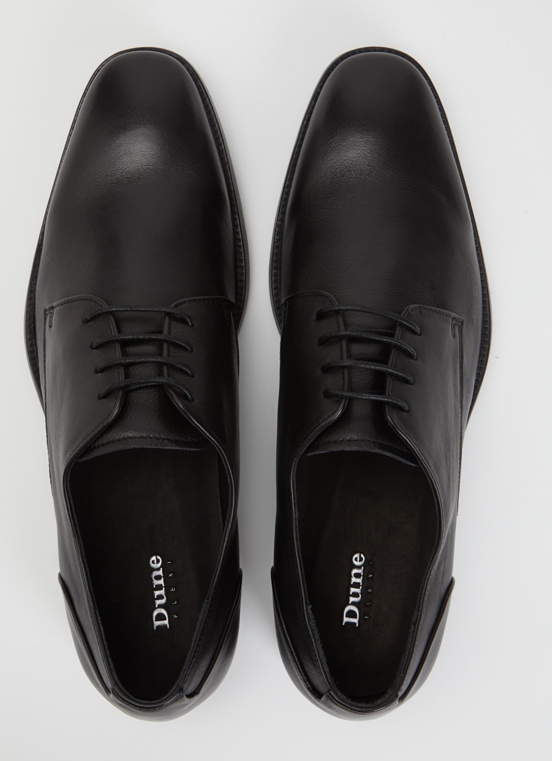 Dune London Sole veterschoen van leer - detail 2 zwart