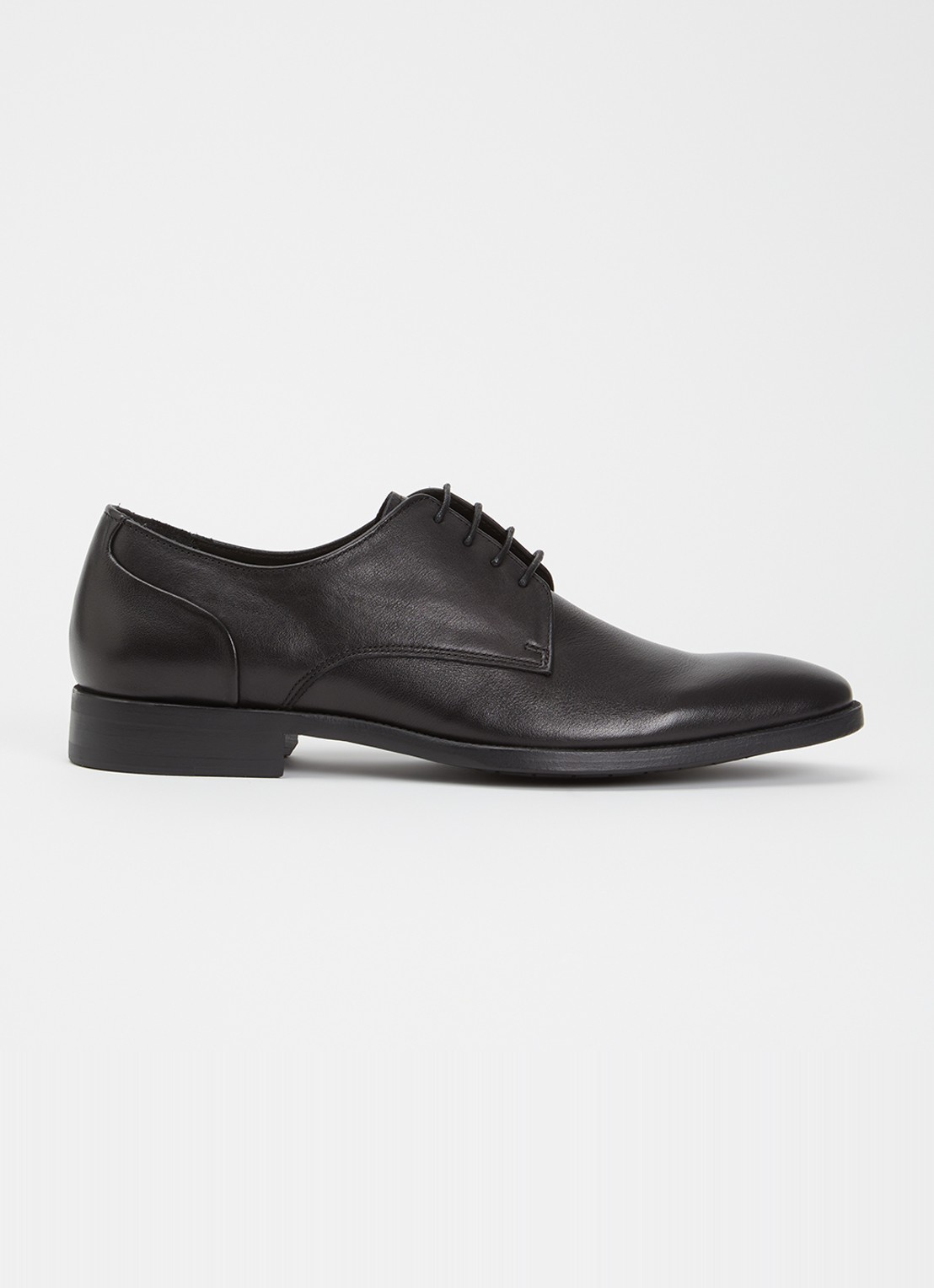 Dune London Sole veterschoen van leer - voorkant 4 zwart