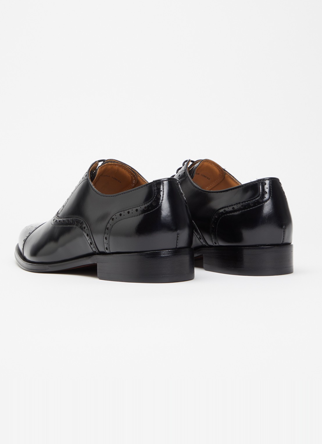 Dune London Soliders brogue van leer - achterkant 2 zwart