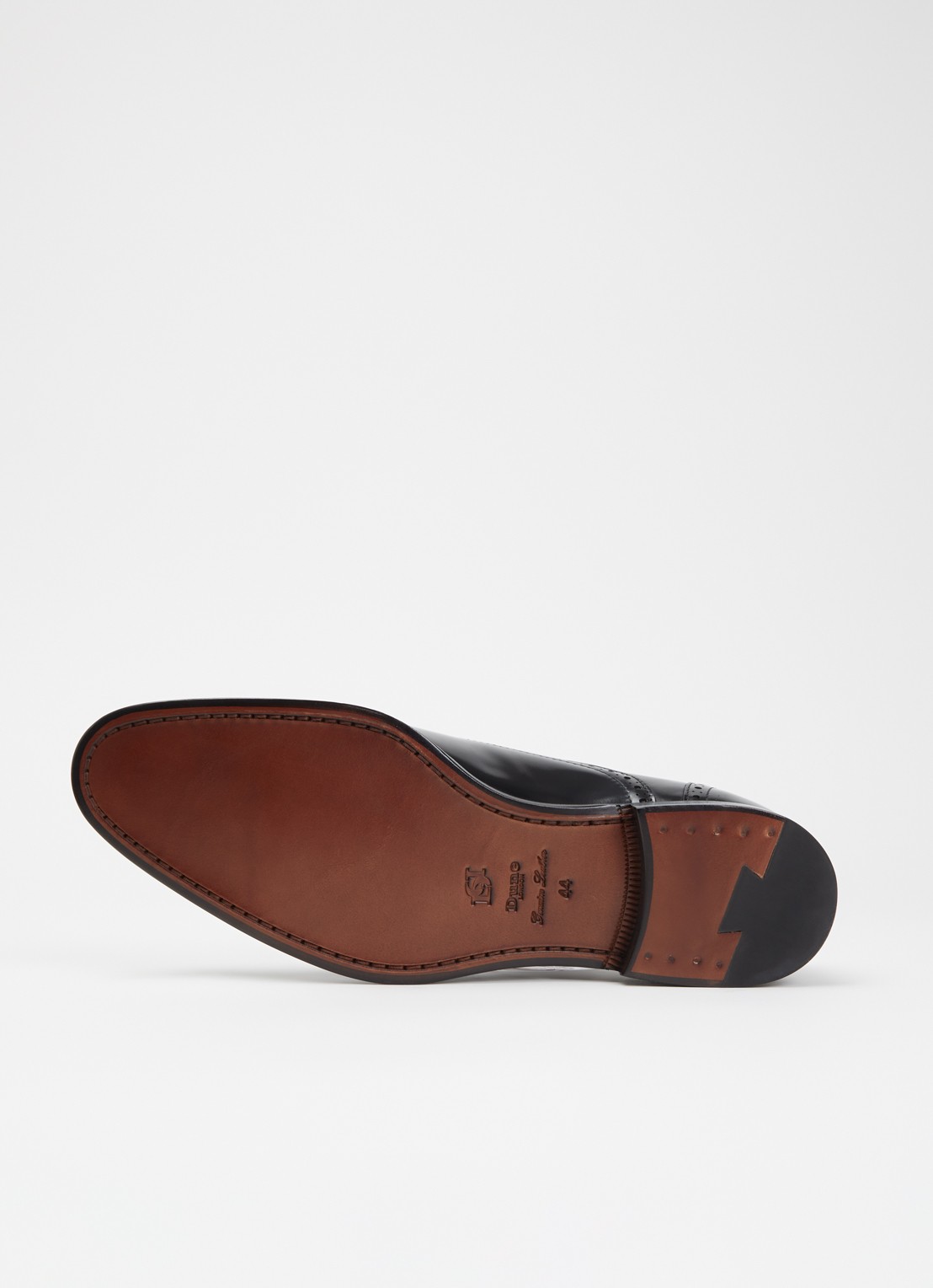 Dune London Soliders brogue van leer - detail 5 zwart