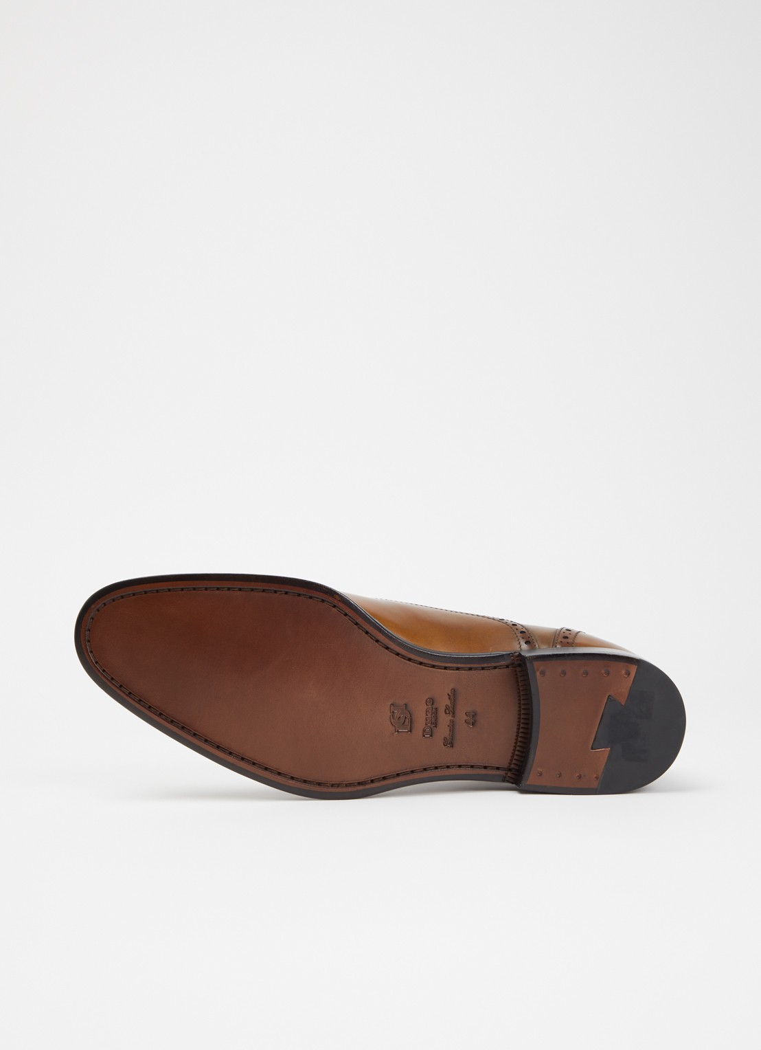 Dune London Soliders brogue van leer - detail 3 bruin