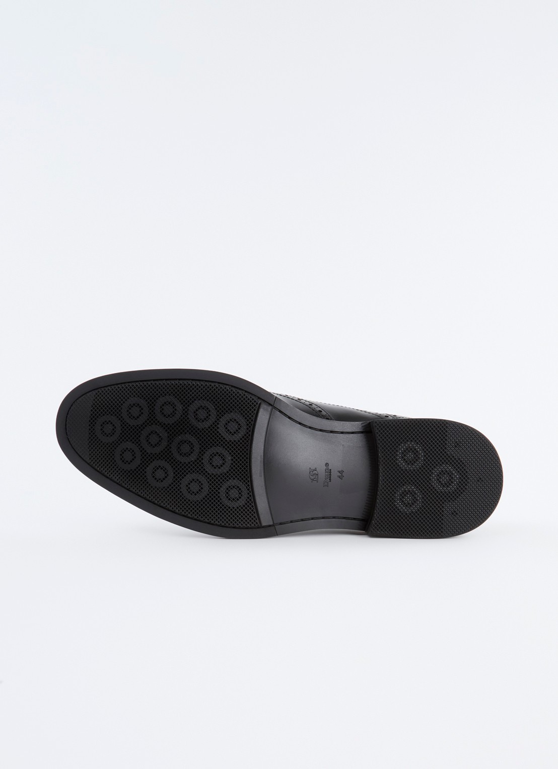 Dune London Solihull brogue van leer  - detail 4 zwart