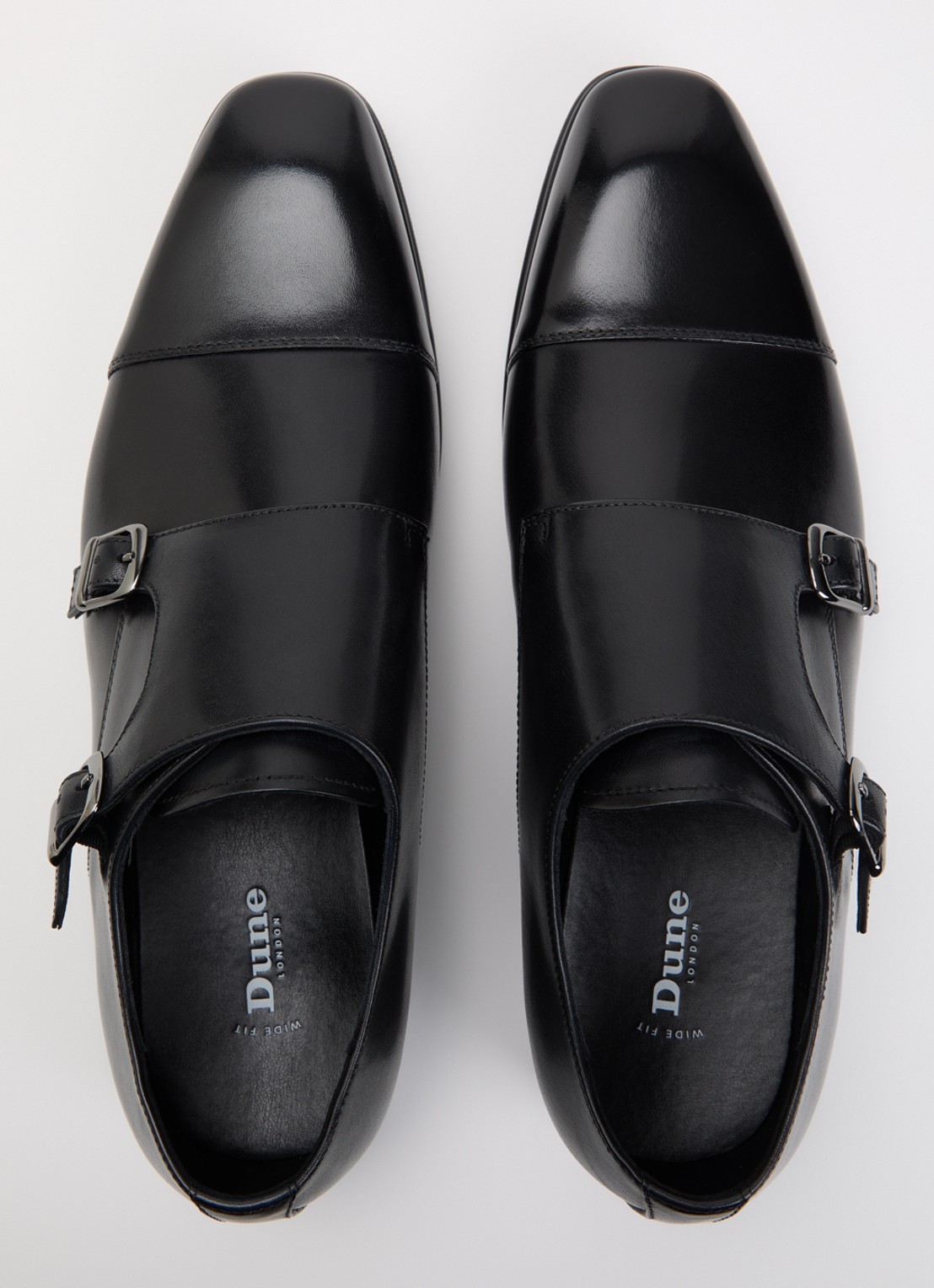 Dune London Solutions loafer van lakleer met gesp detail - detail 3 zwart
