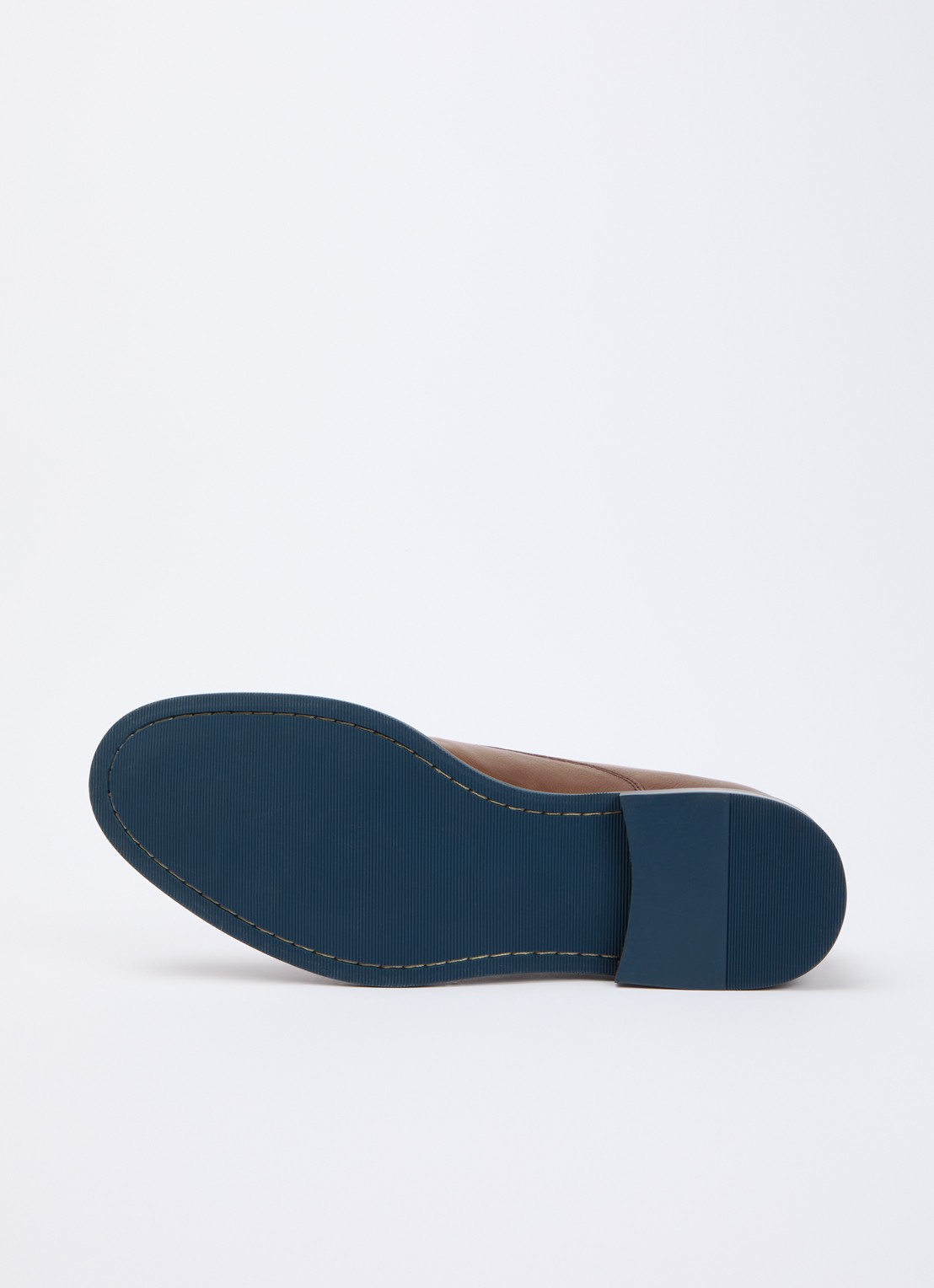 Dune London Stanlakes veterschoen van leer  - detail 4 cognac