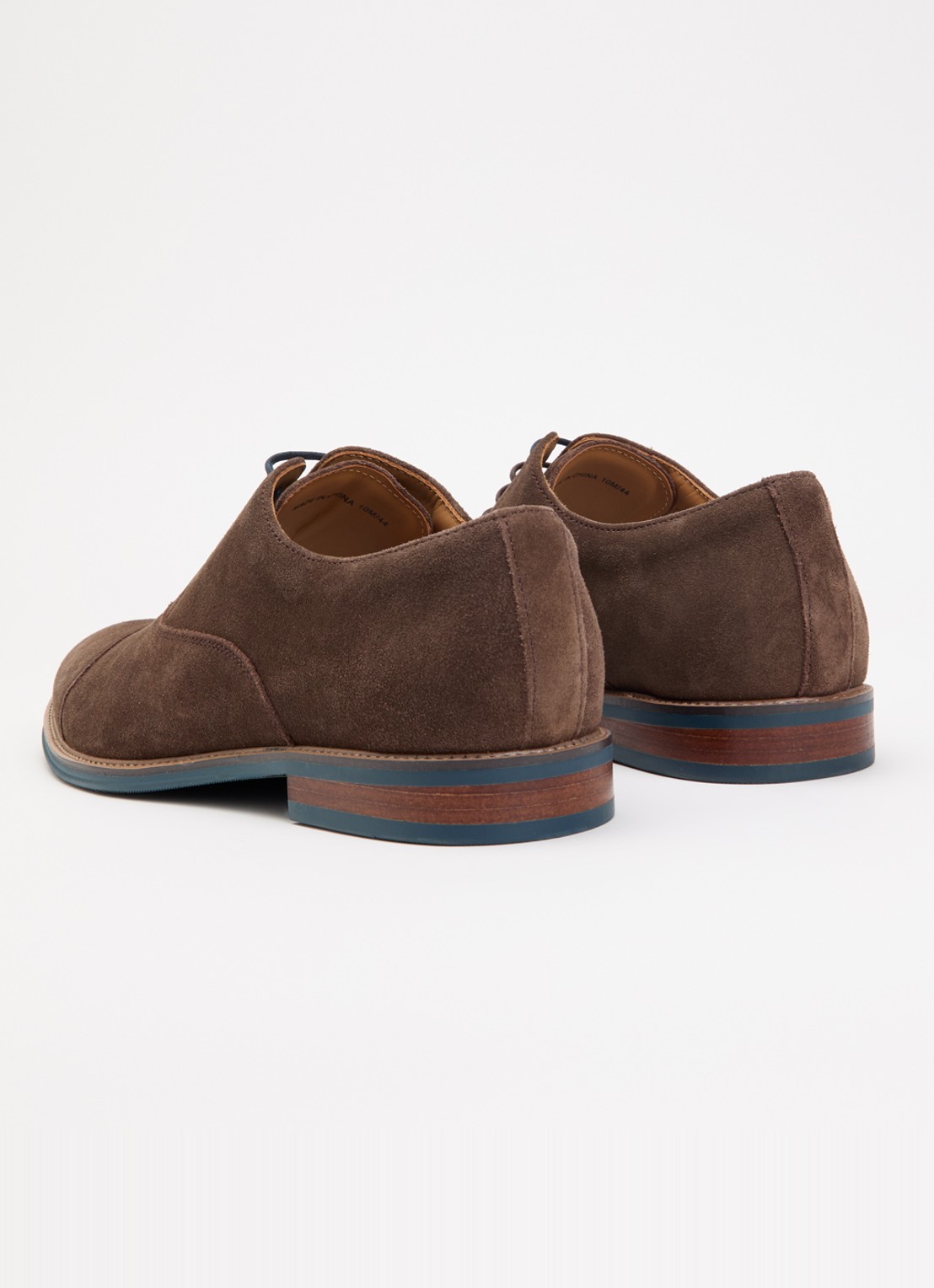Dune London Stanlakes veterschoen van leer  - achterkant 4 bruin