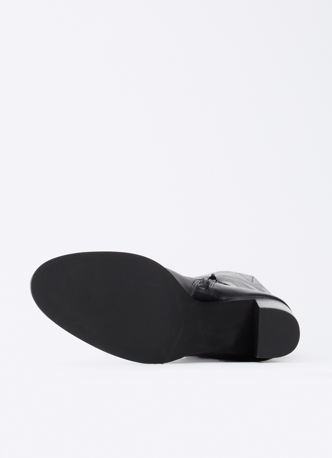 Dune London Starlling laars van leer met gesp detail - detail 4 zwart