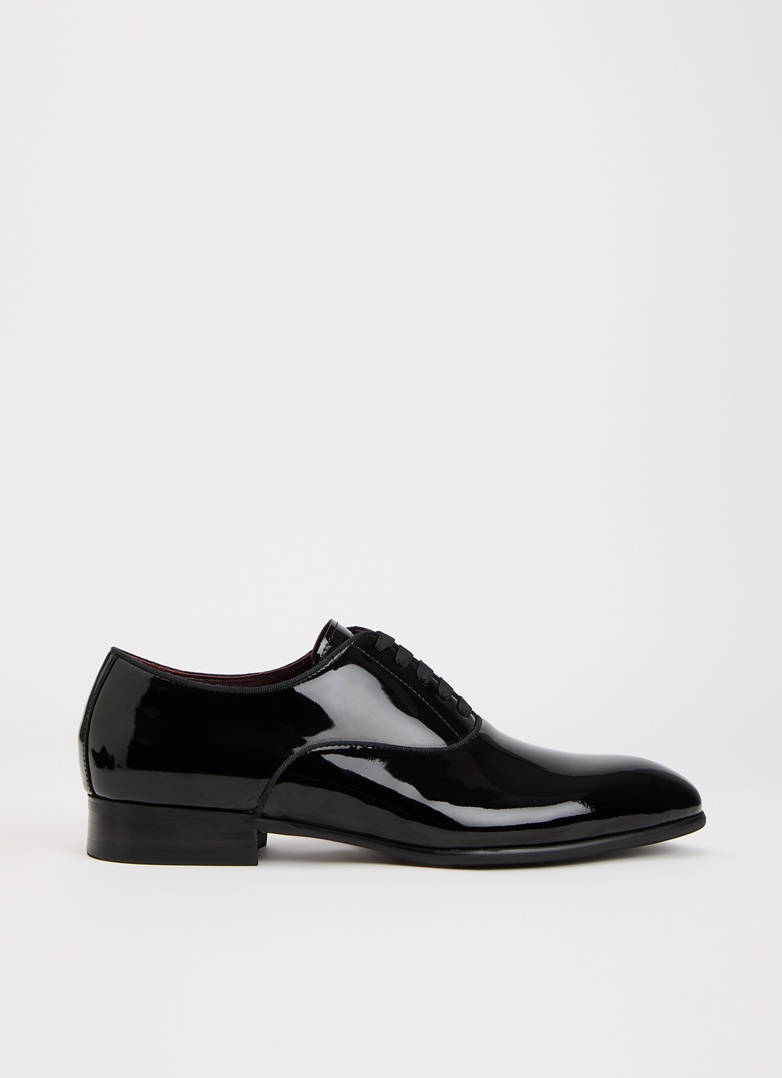 Dune London Stenny veterschoen van lakleer - voorkant 5 zwart