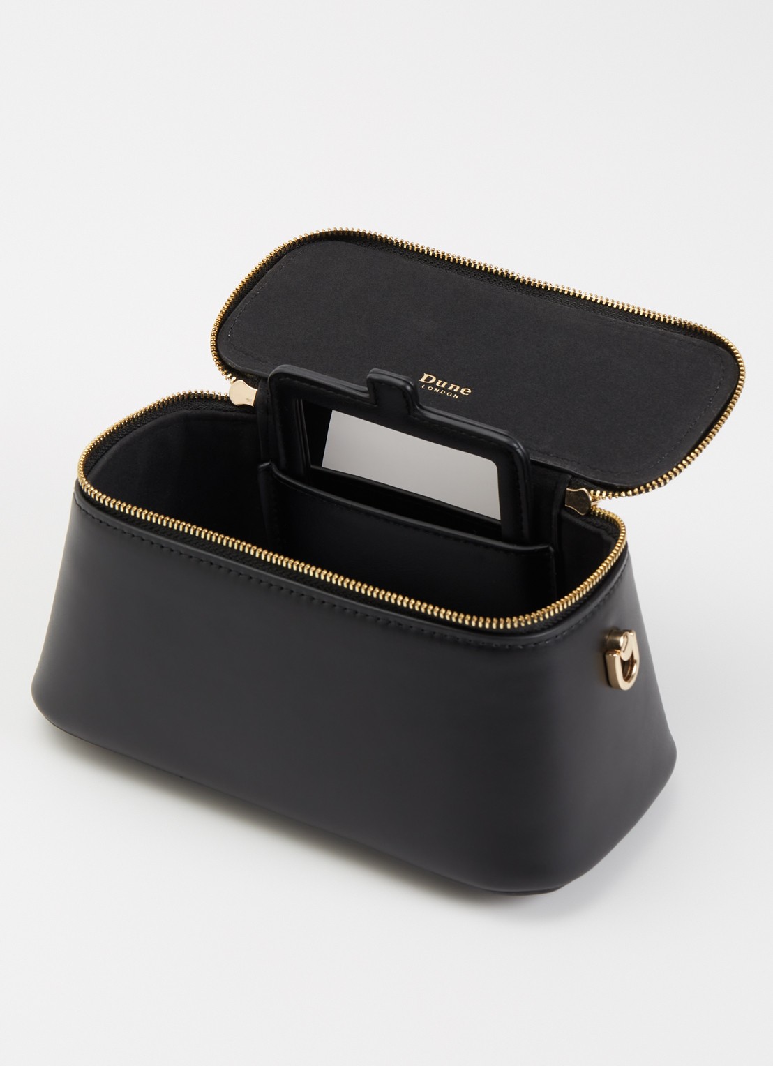 Dune London Successful make-up tas met afneembare schouderriem - detail 3 diepzwart