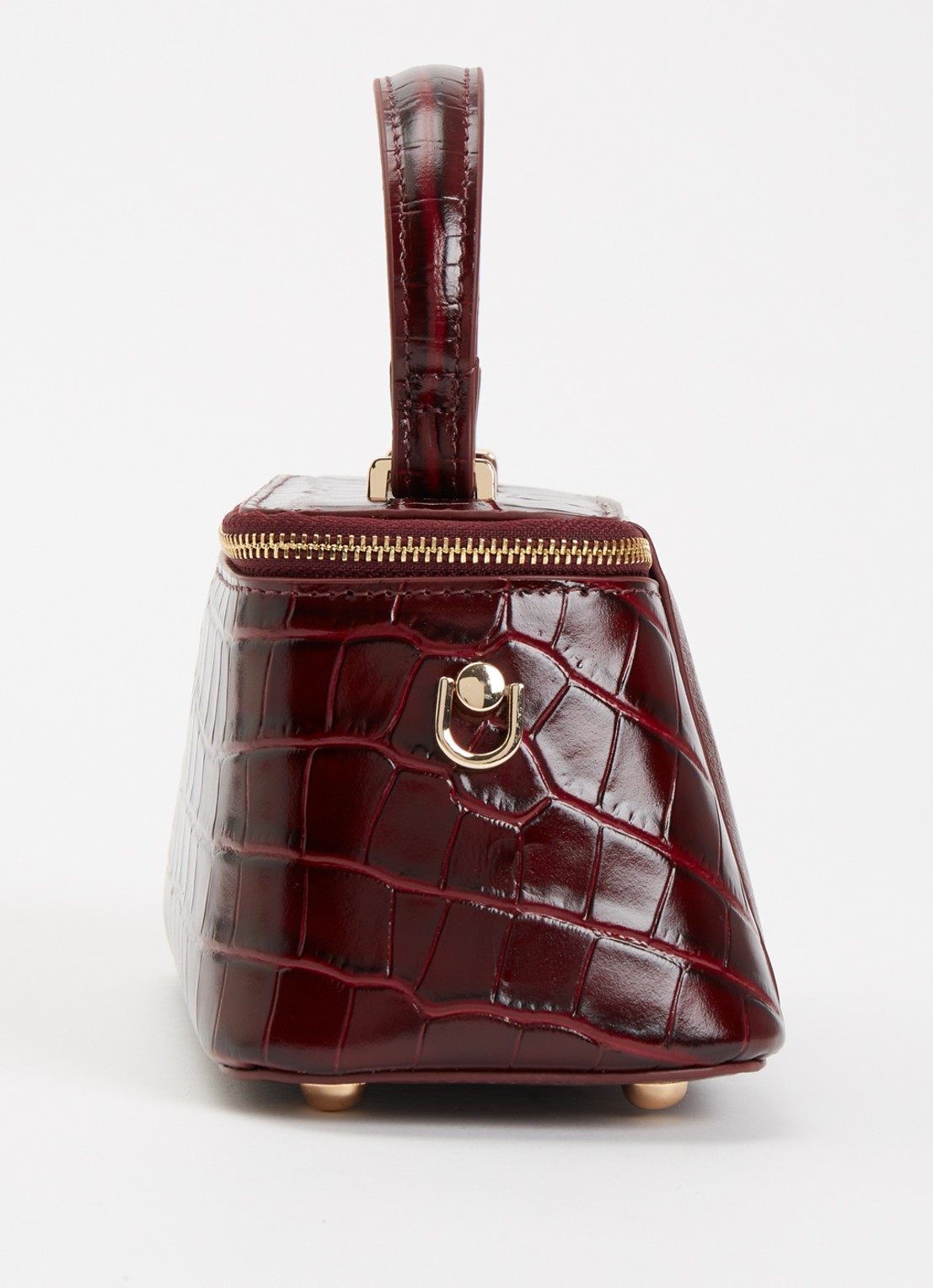 Dune London Successful make-up tas met afneembare schouderriem - detail 4 bordeauxrood