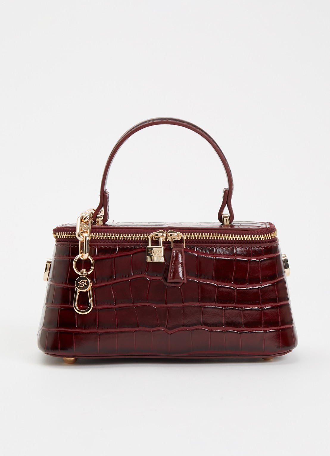 Dune London Successful make-up tas met afneembare schouderriem - voorkant 2 bordeauxrood