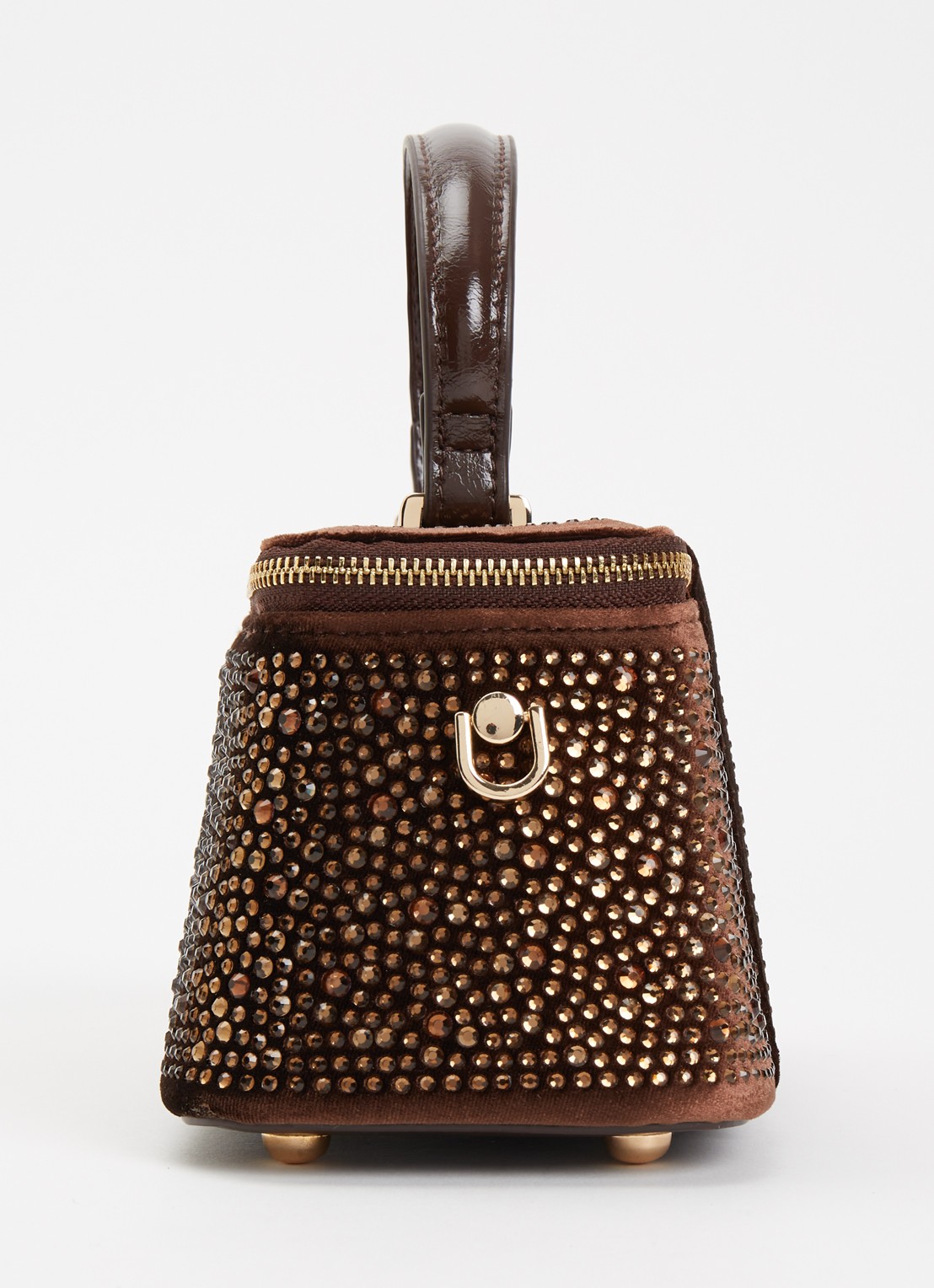 Dune London Successful make-up tas met afneembare schouderriem - detail 4 chocoladebruin