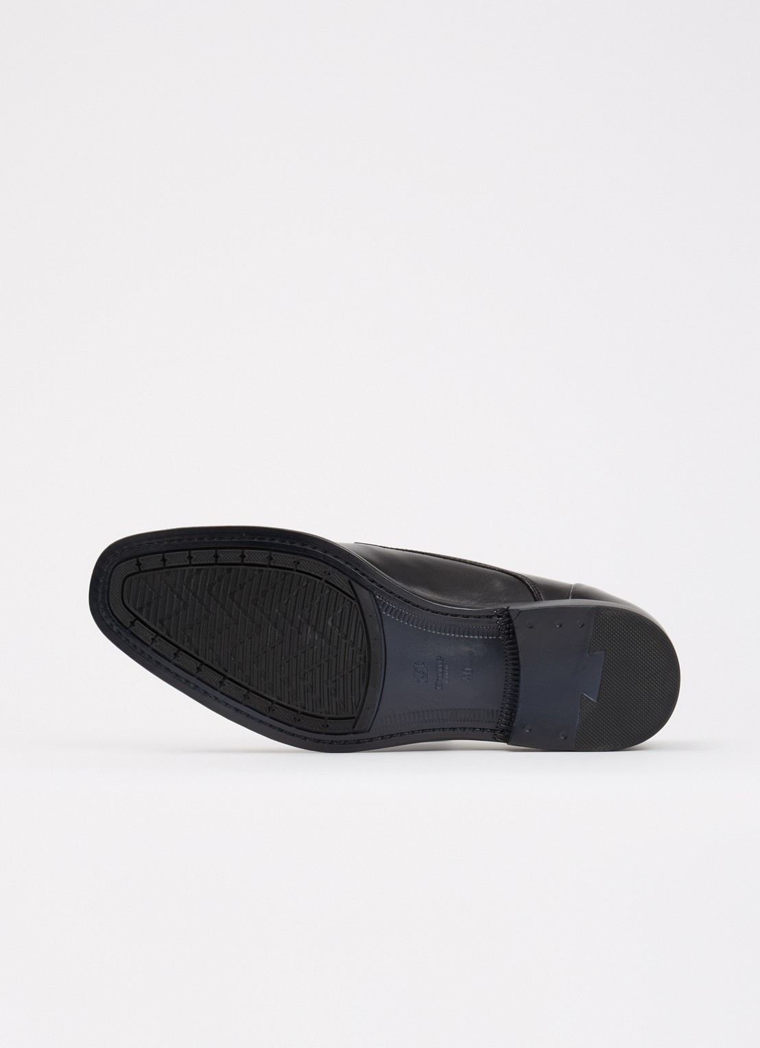 Dune London Suffix veterschoen van leer - detail 4 zwart