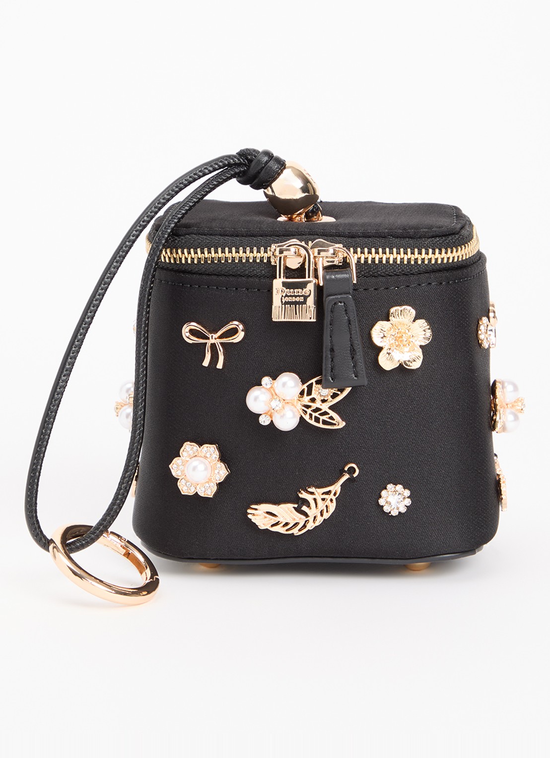 Dune London Surround make-up tas - voorkant 5 diepzwart