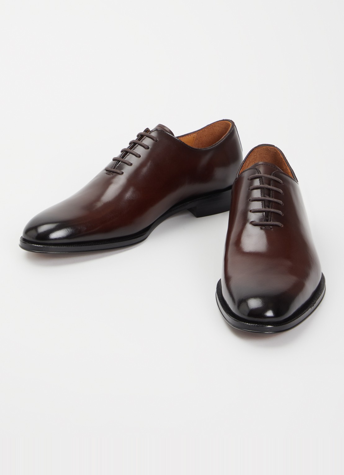 Dune London Sylvester veterschoen van leer - detail 3 bruin