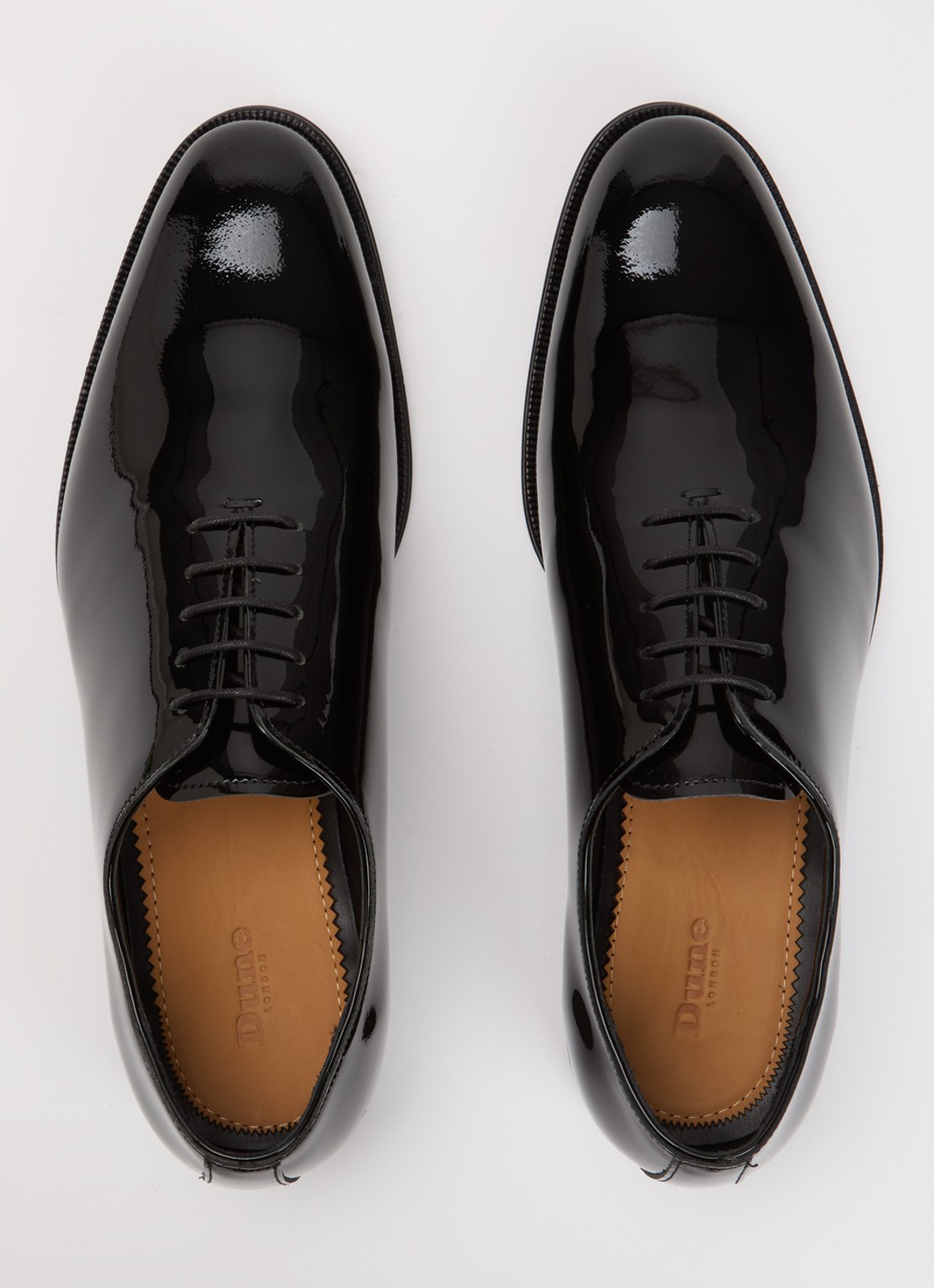 Dune London Sylvester veterschoen van leer - detail 4 zwart