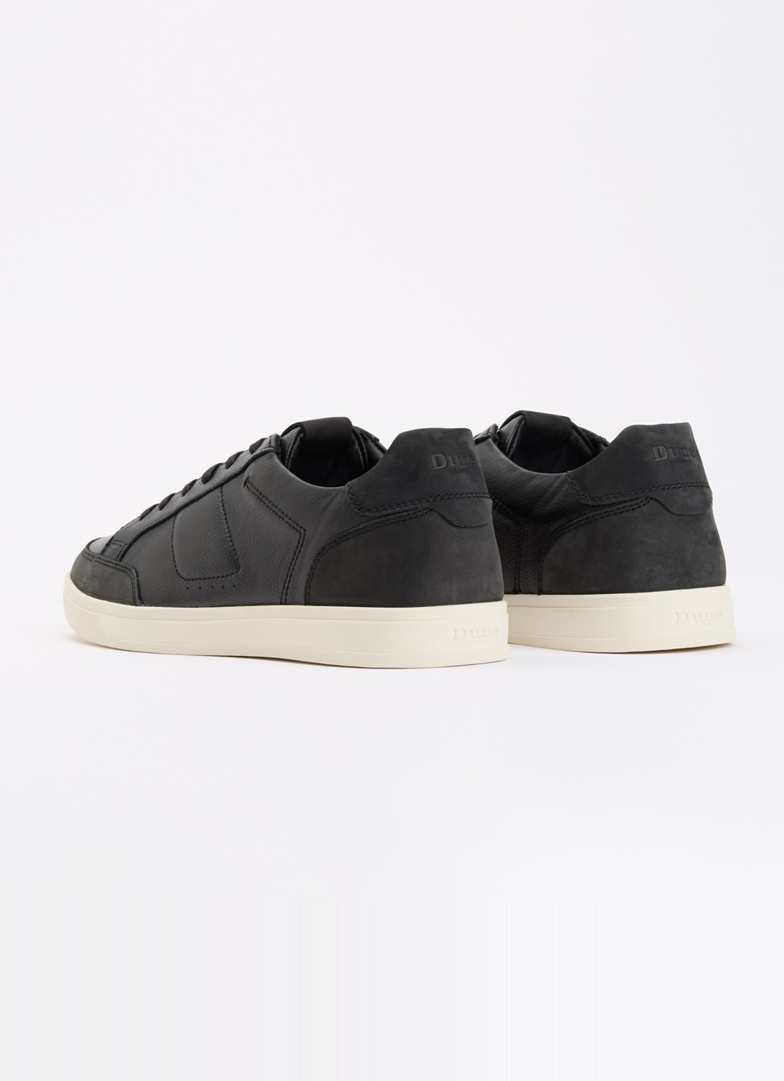 Dune London Tabor sneaker van leer - achterkant 2 zwart