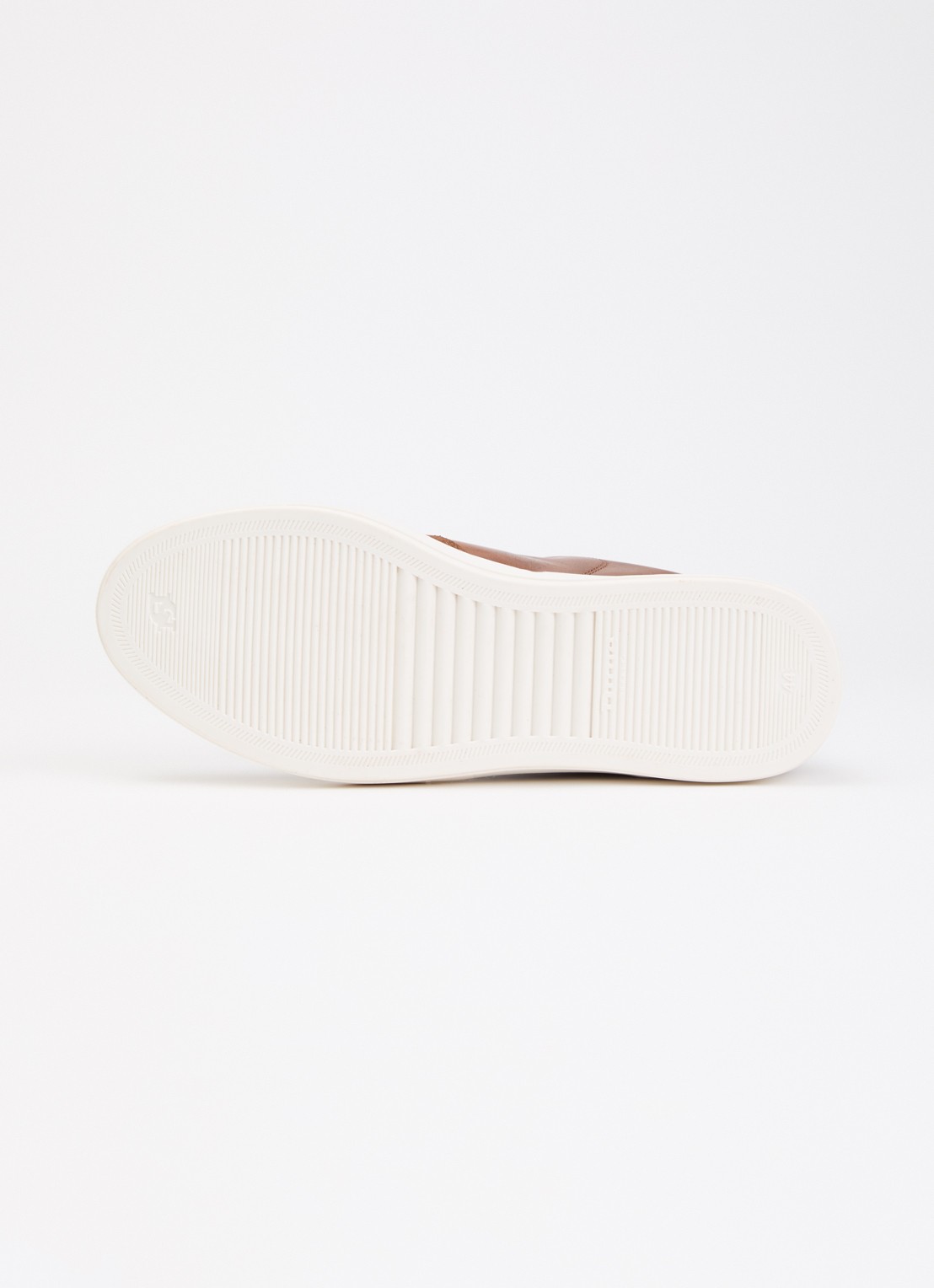 Dune London Tawly sneaker van leer met details van suède - detail 3 lichtbruin