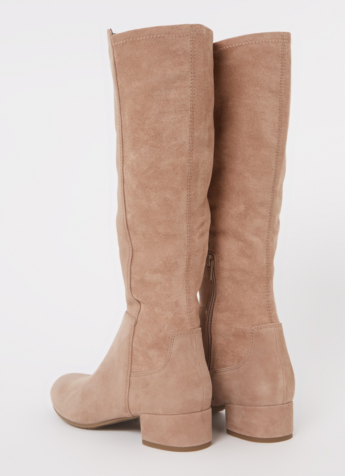 Dune London Tayla laars van suède - achterkant 3 camel