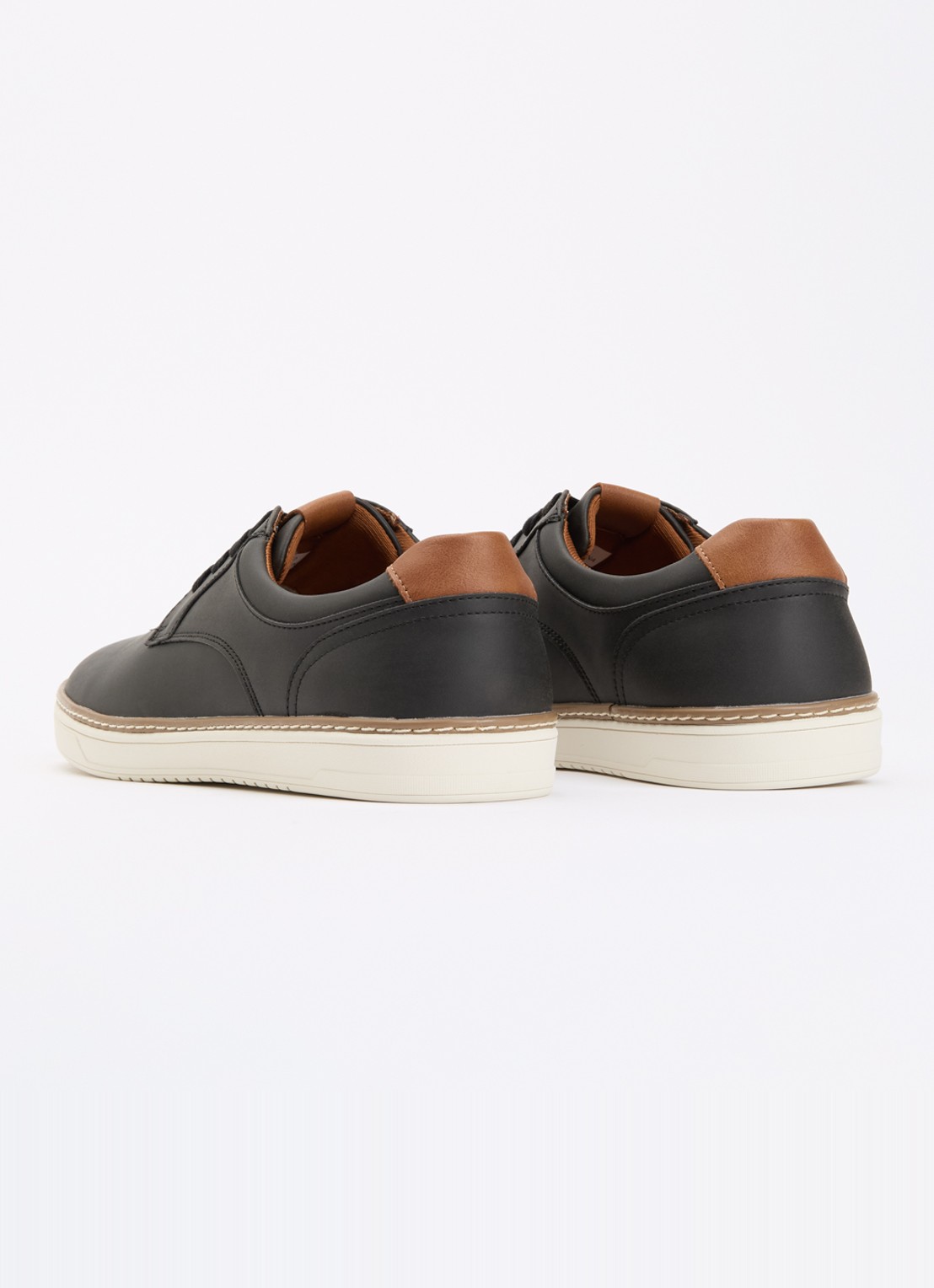 Dune London Teppy veterschoen - achterkant 2 zwart