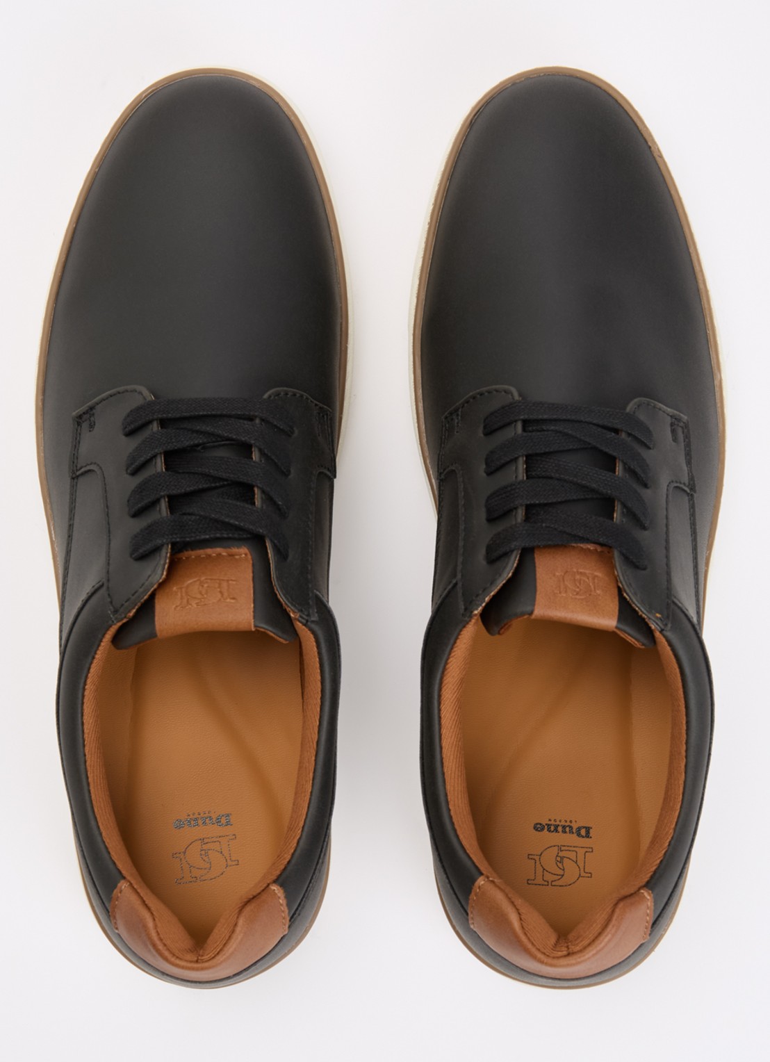 Dune London Teppy veterschoen - detail 4 zwart
