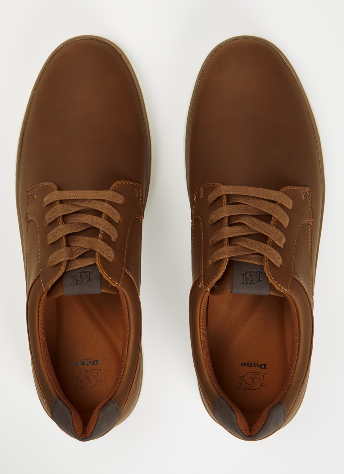 Dune London Teppy veterschoen - detail 2 bruin