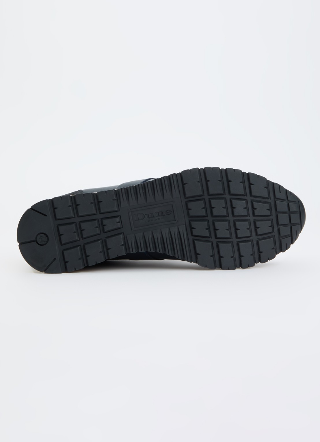 Dune London Thame sneaker van leer met ritsdetail  - detail 4 donkerblauw