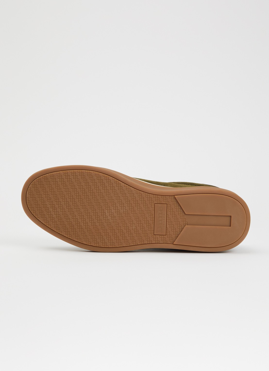 Dune London Tony sneaker van suède - detail 3 legergroen