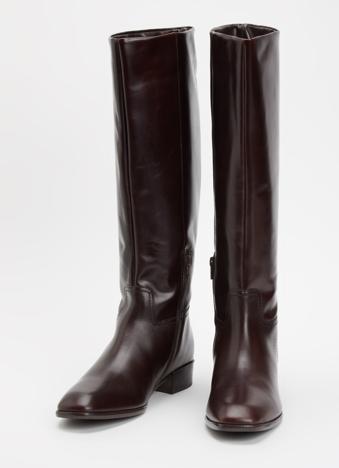 Dune London Toova laar van leer - detail beige