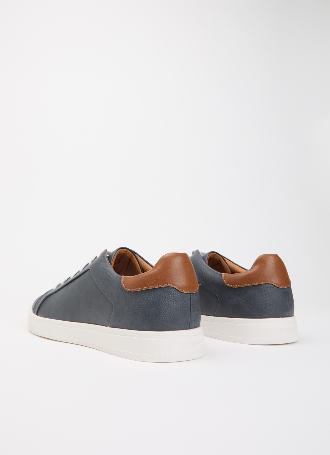 Dune London Traces sneaker - achterkant donkerblauw