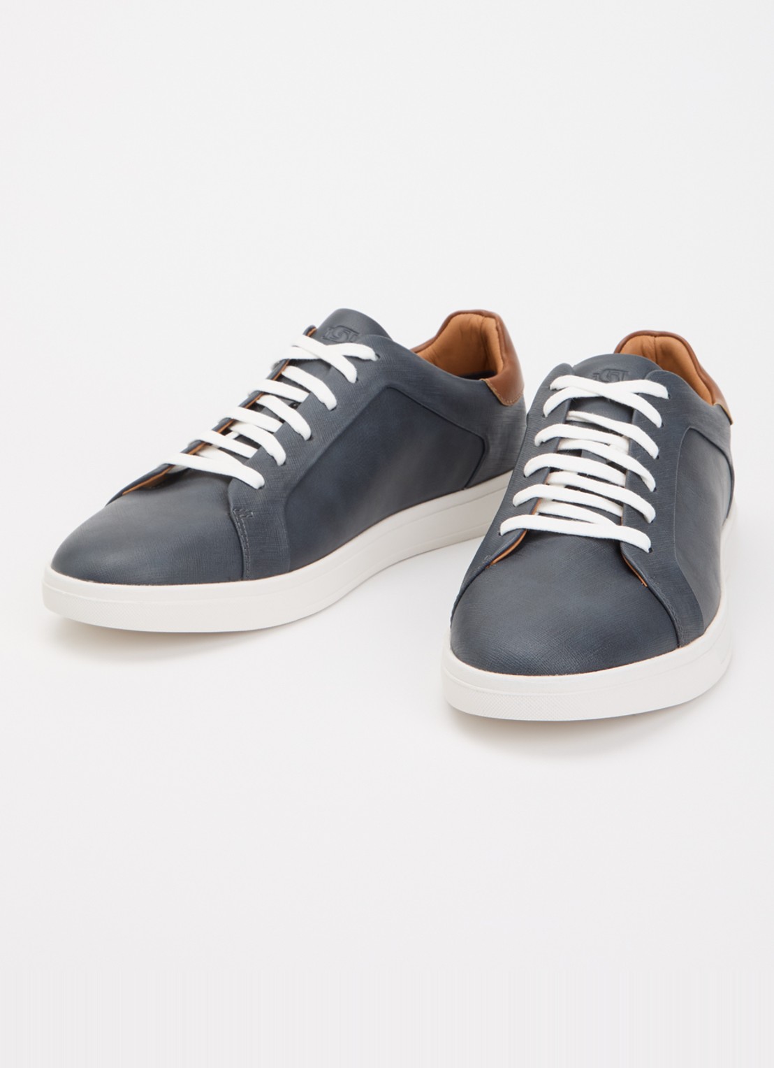 Dune London Traces sneaker - detail 3 donkerblauw