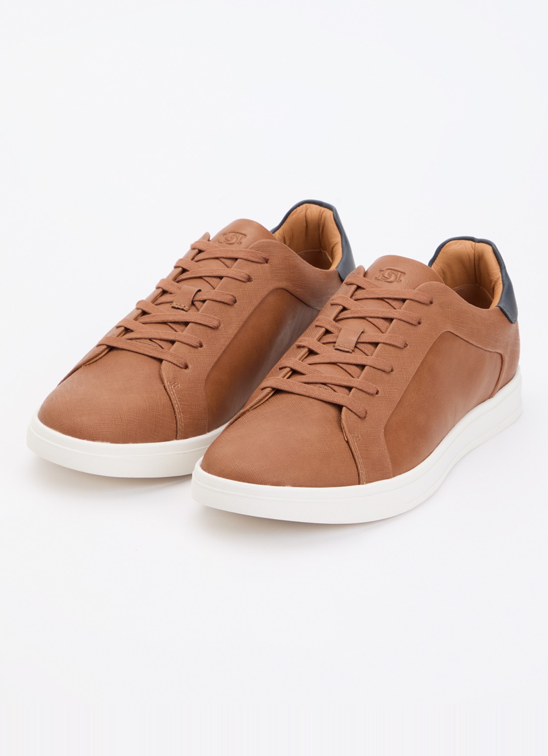 Dune London Traces sneaker - detail 3 oranjebruin