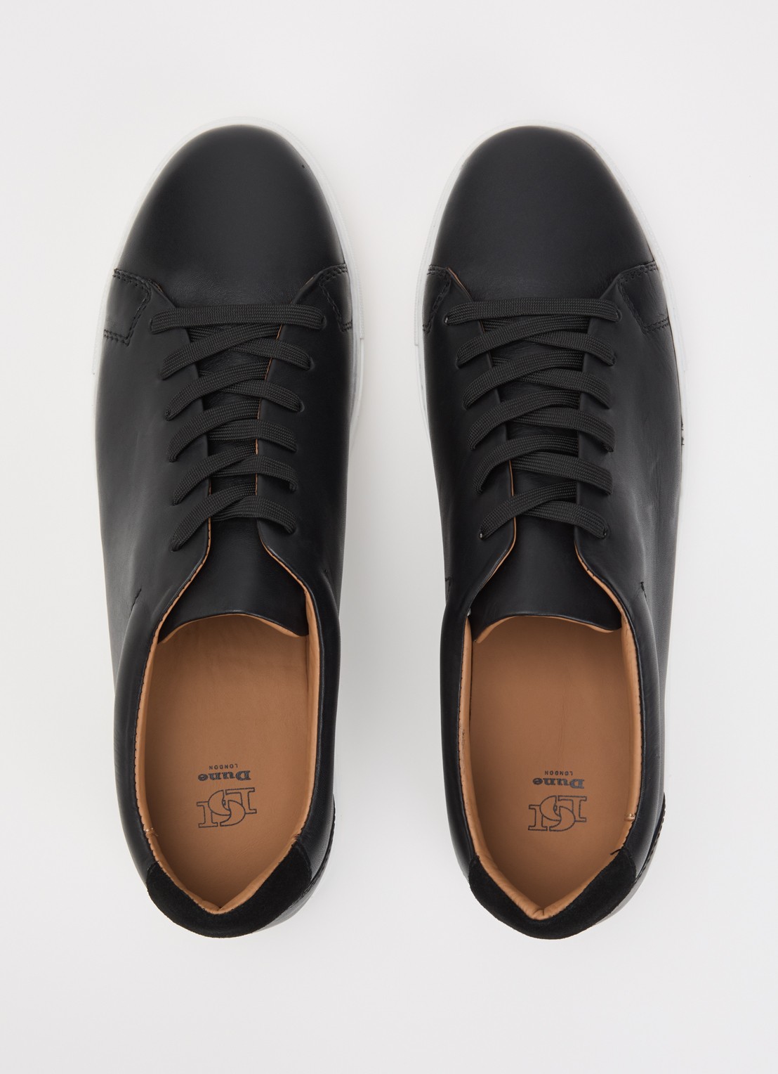 Dune London Trevons sneaker van leer  - detail 2 zwart