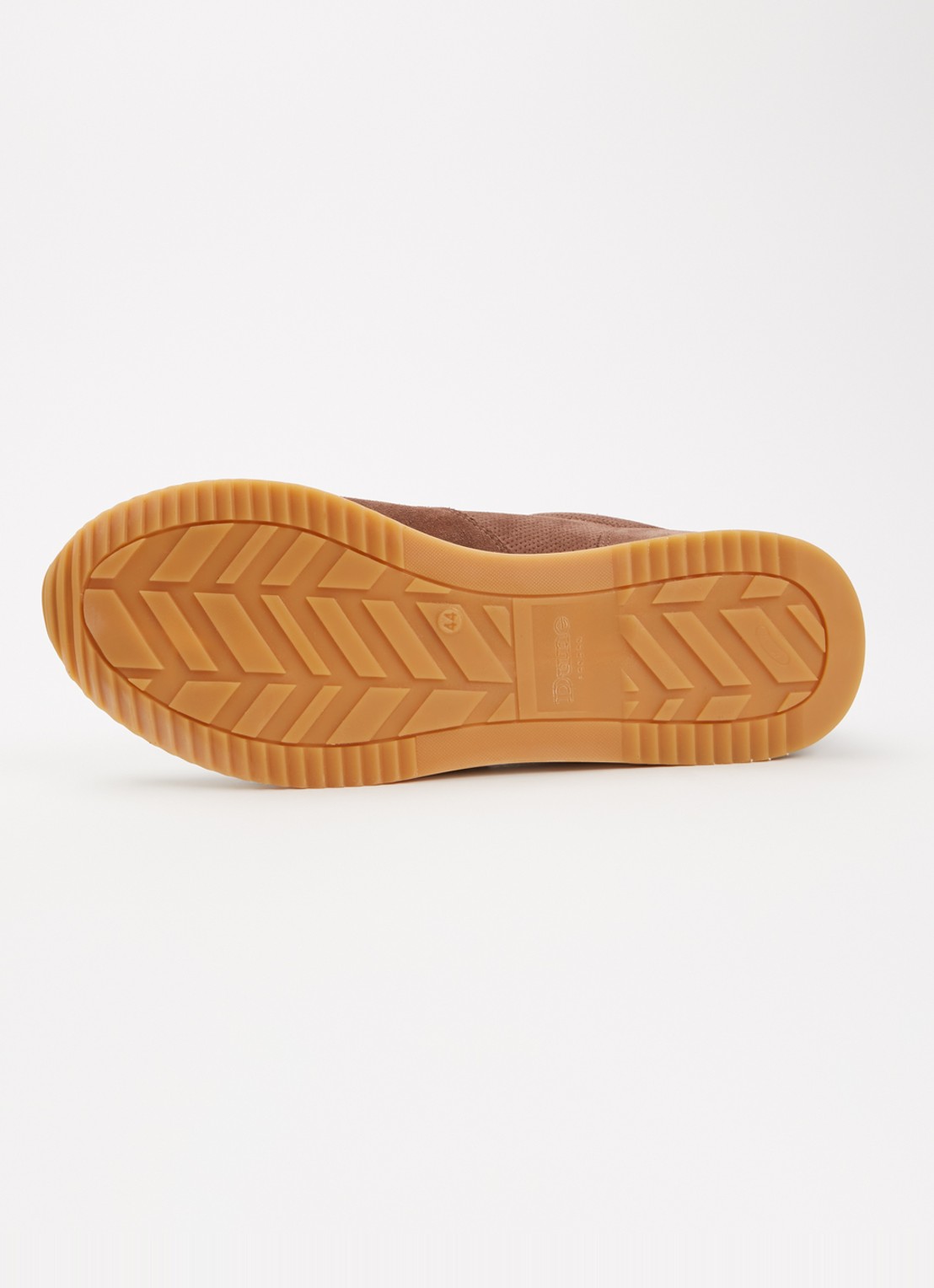 Dune London Trilogy sneaker van leer - detail 3 taupe