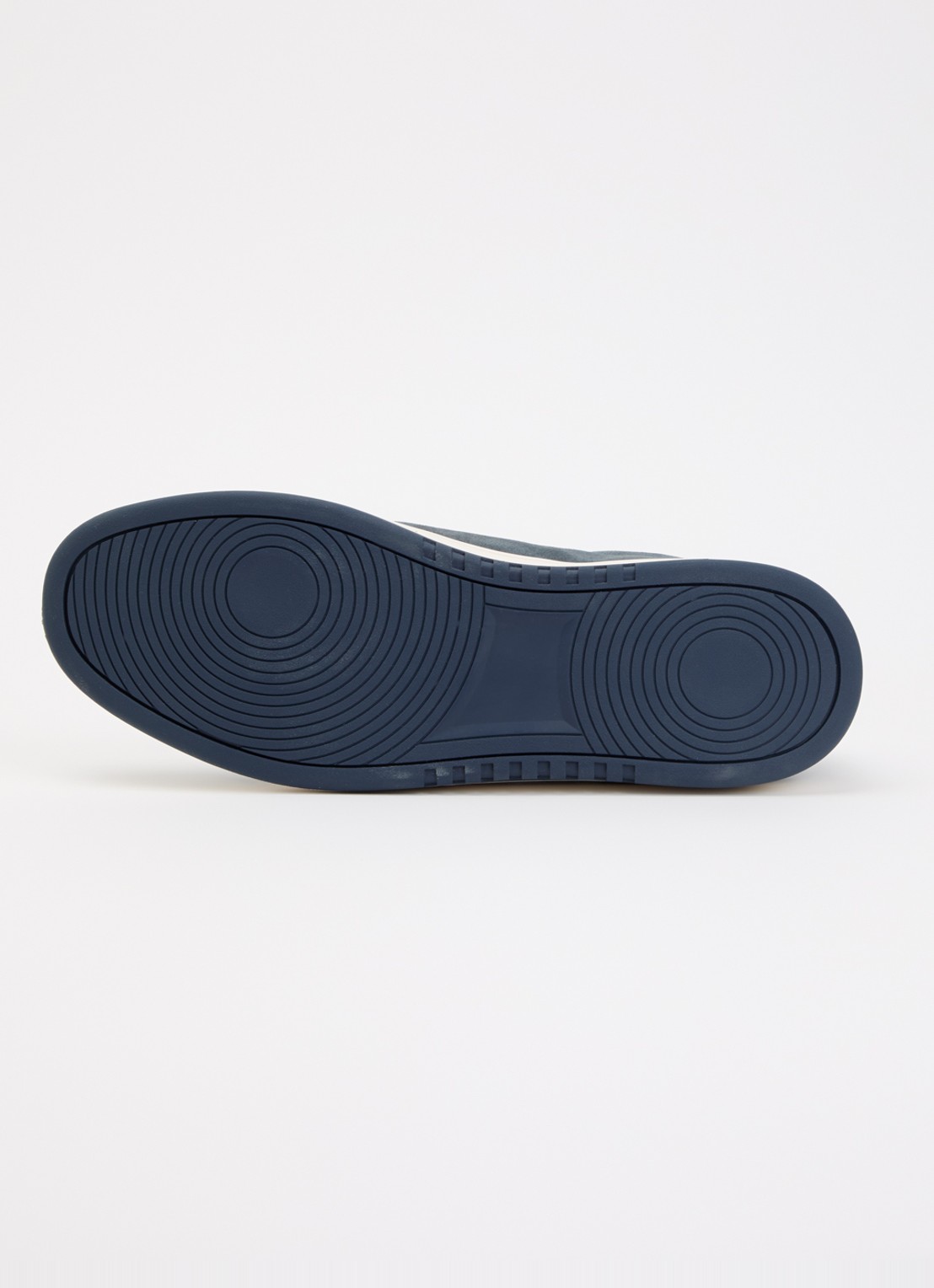 Dune London Troys sneaker van leer - detail 3 staalblauw