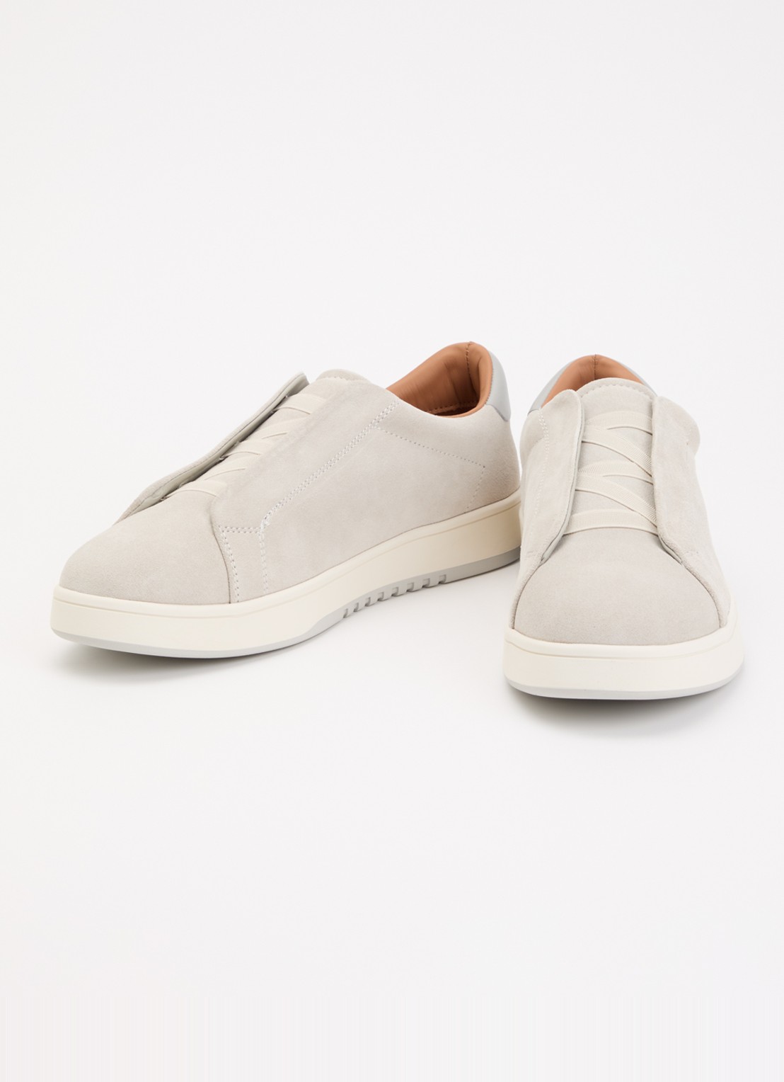 Dune London Troys sneaker van leer - detail 2 lichtgrijs