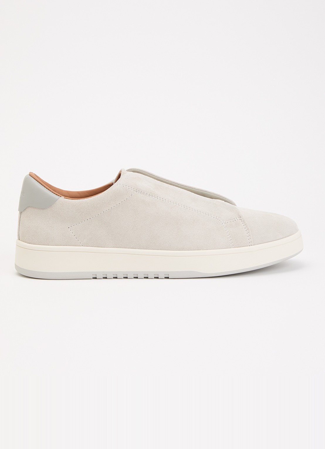 Dune London Troys sneaker van leer - voorkant lichtgrijs
