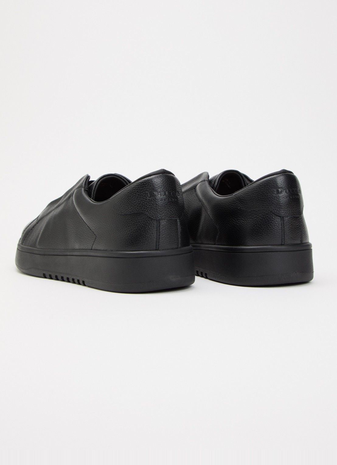 Dune London Troys sneaker van leer - achterkant 4 diepzwart