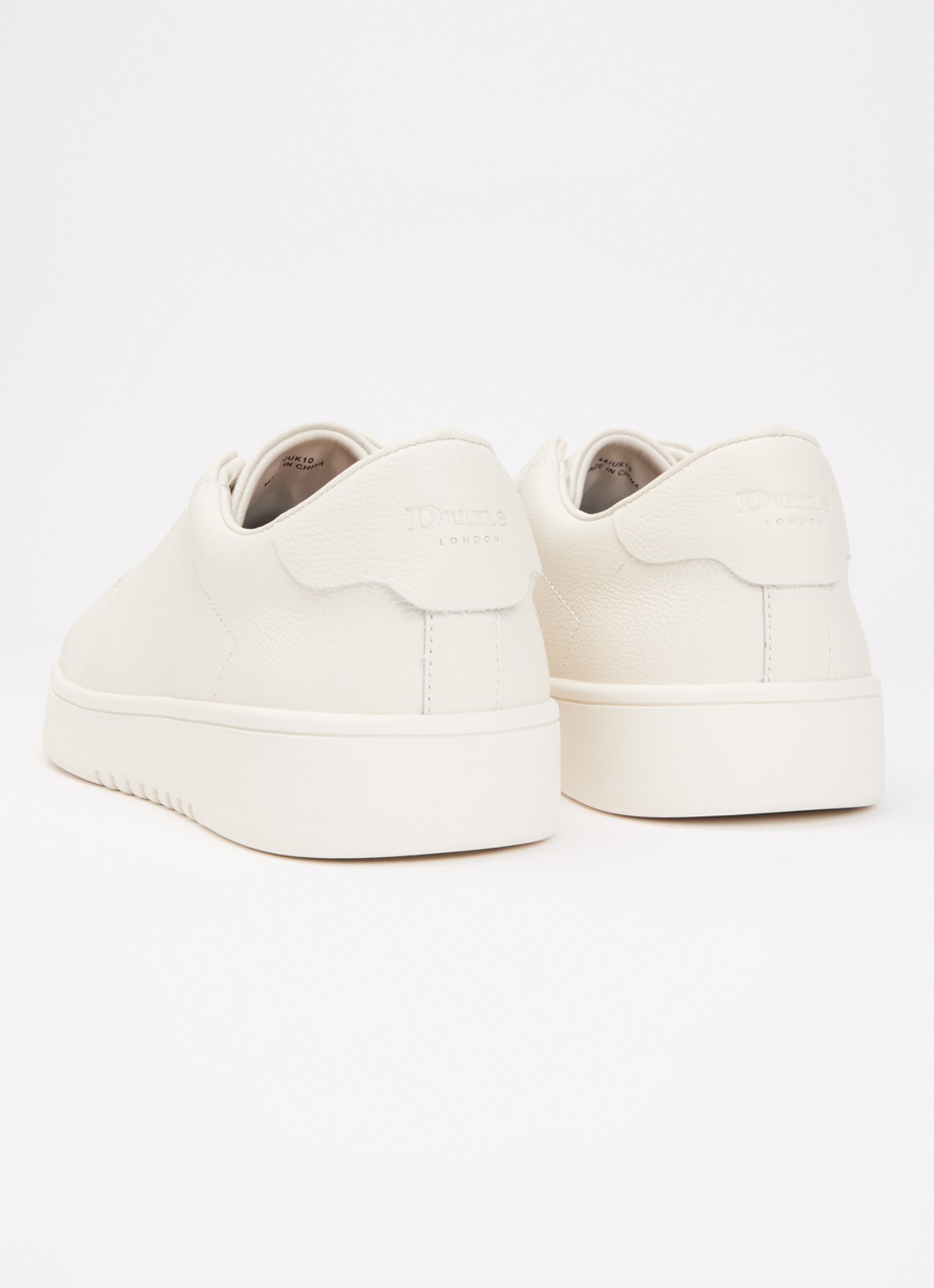 Dune London Troys sneaker van leer - achterkant 4 487white-leather