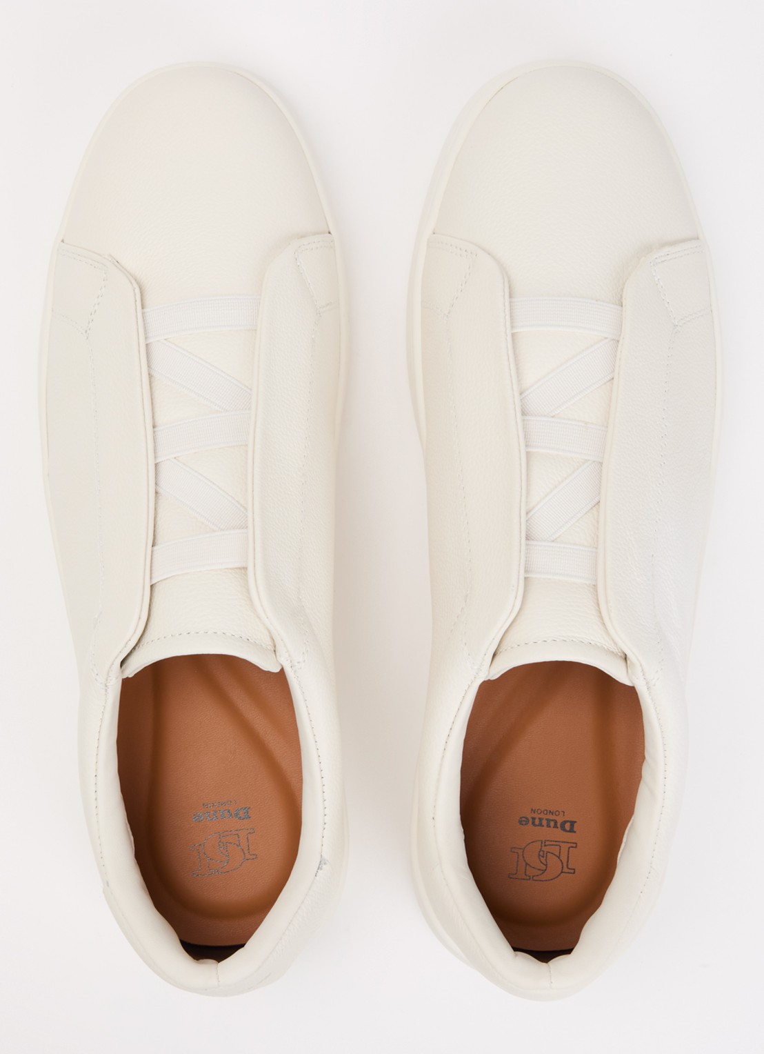 Dune London Troys sneaker van leer - detail 2 487white-leather