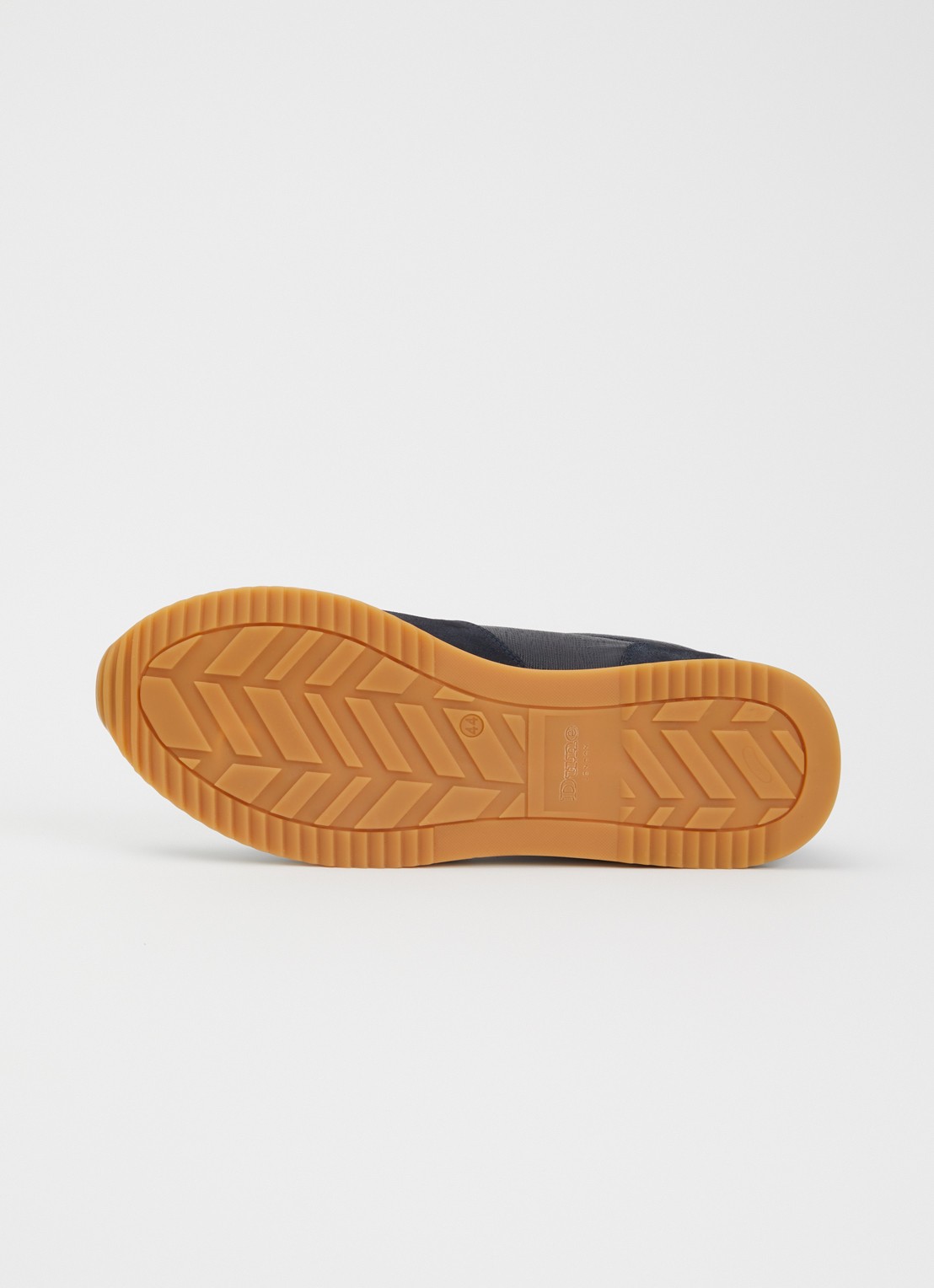 Dune London Trusting sneaker van leer met details van suède  - detail 2 donkerblauw