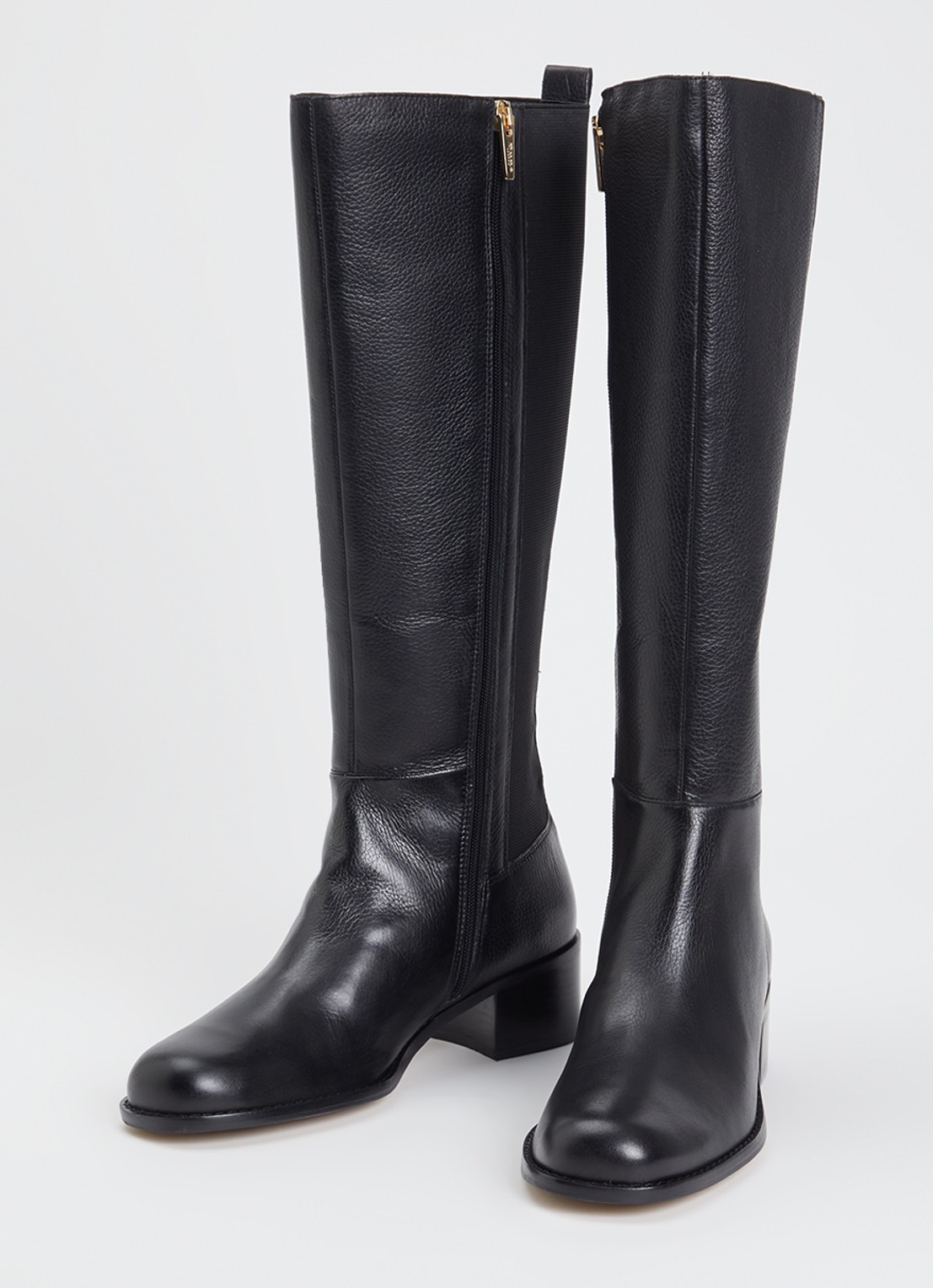 Dune London Turner laars van leer - detail 3 zwart