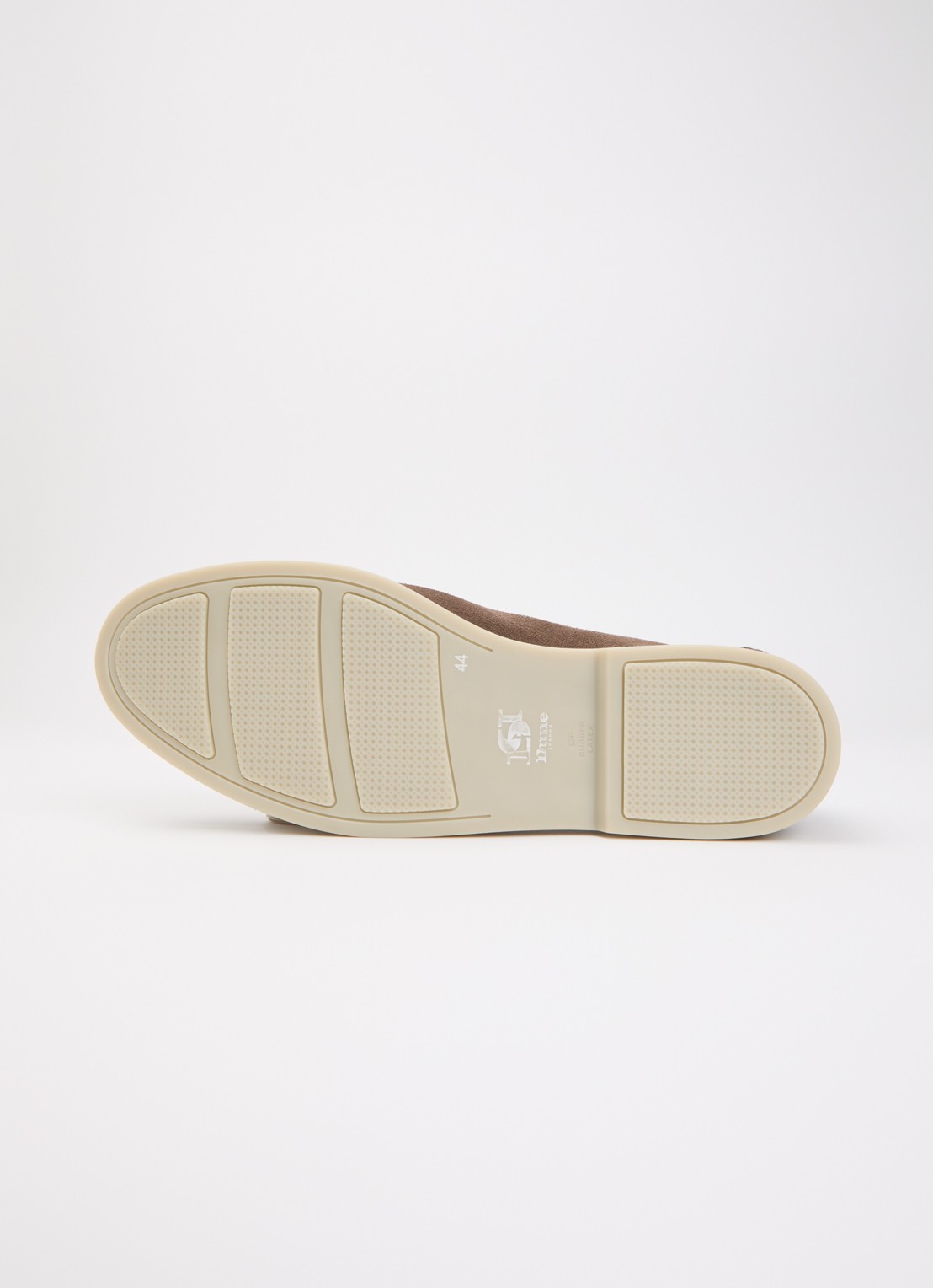 Dune London Wide Fit Boltman slip-on van suède - detail 5 lichtbruin