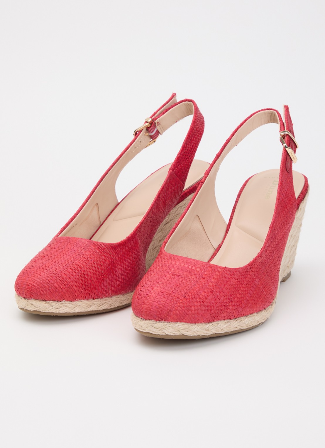 Dune London Wide Fit Capable sleehak - detail 2 rood