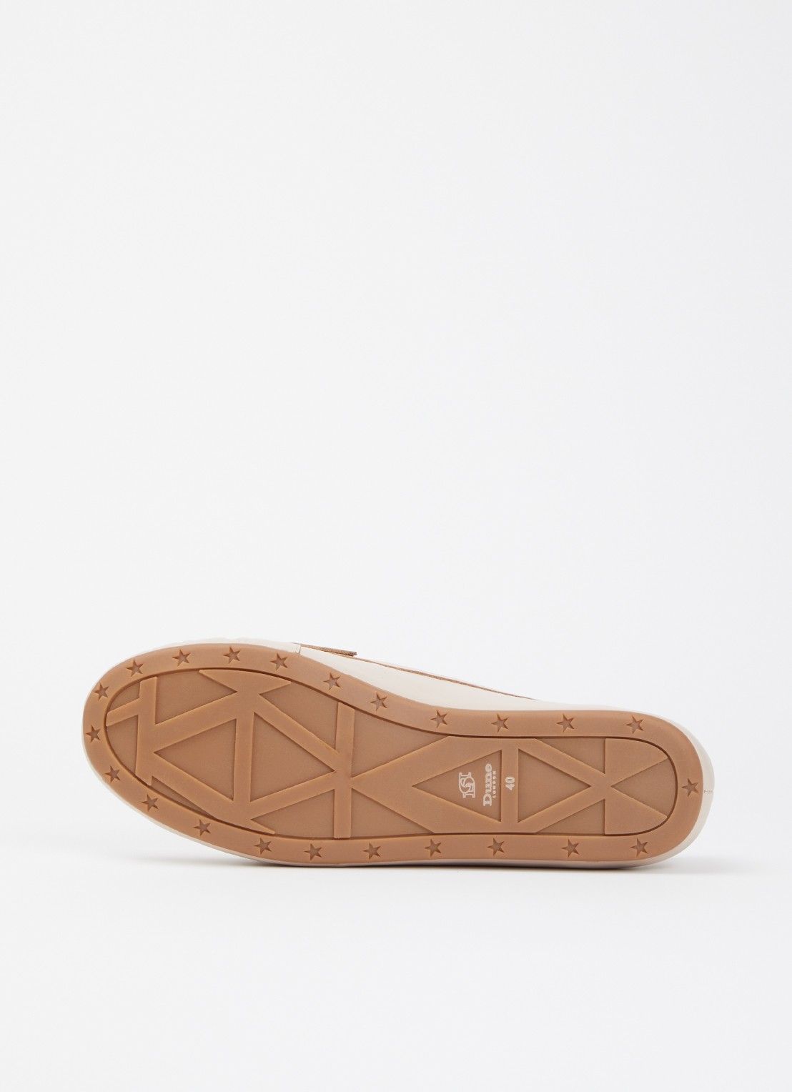 Dune London Wide Fit Geen mocassin van leer met franjes - detail 5 lichtroze