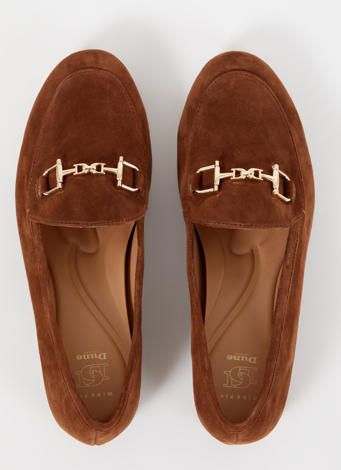 Dune London Wide Fit Glair loafer - detail 4 bruin
